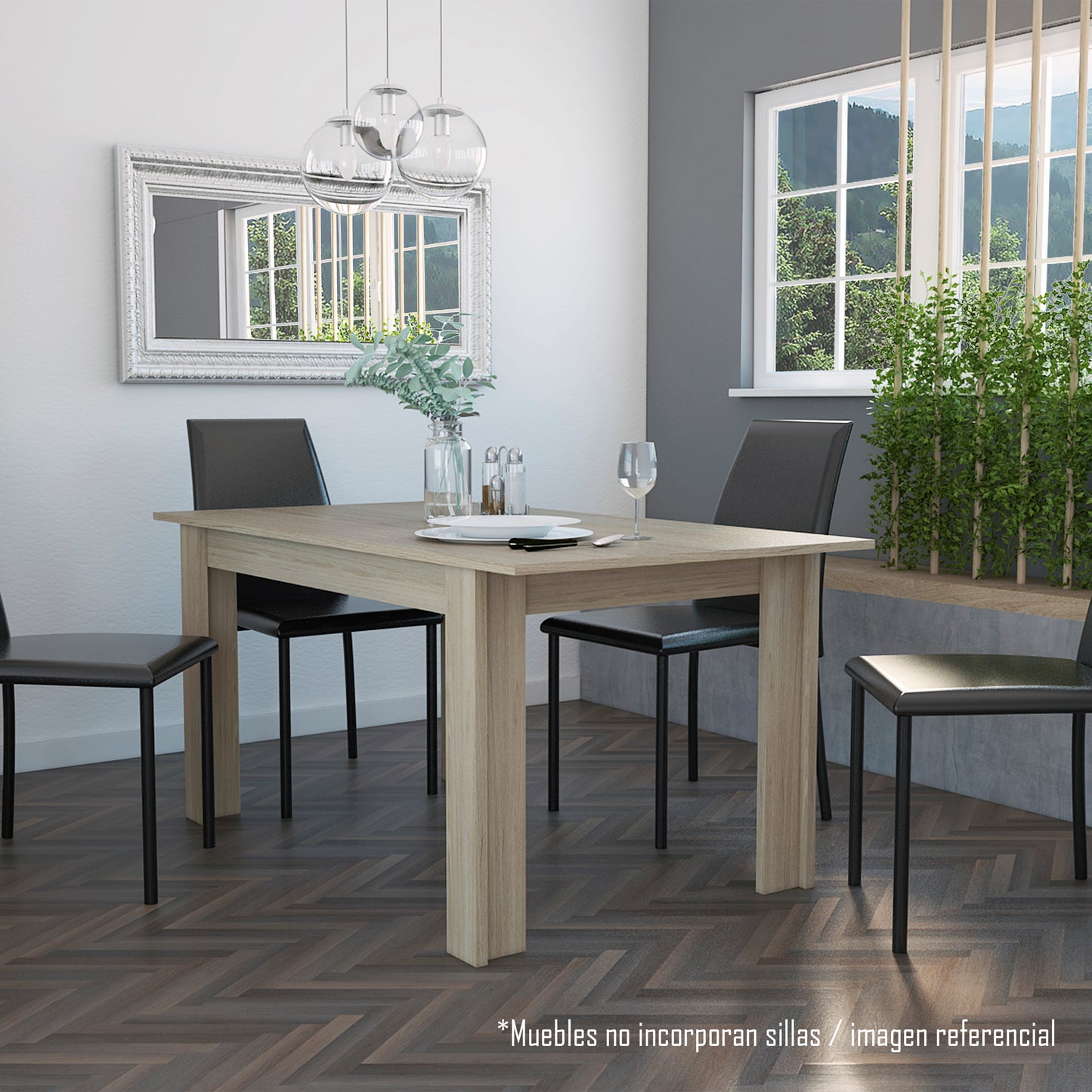 Mesa Comedor Portofino 160 Rta Rovere