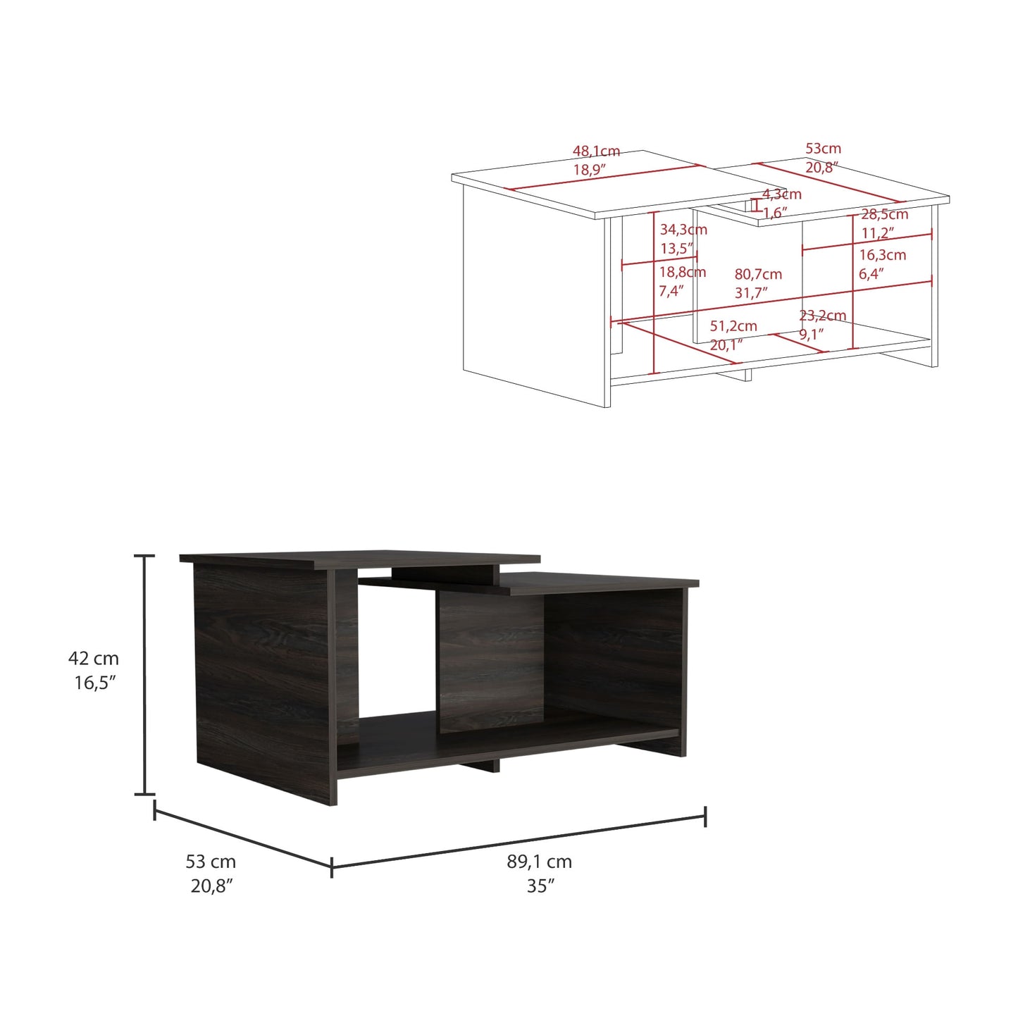 Mesa De Centro Wema Rta Carbon Zf