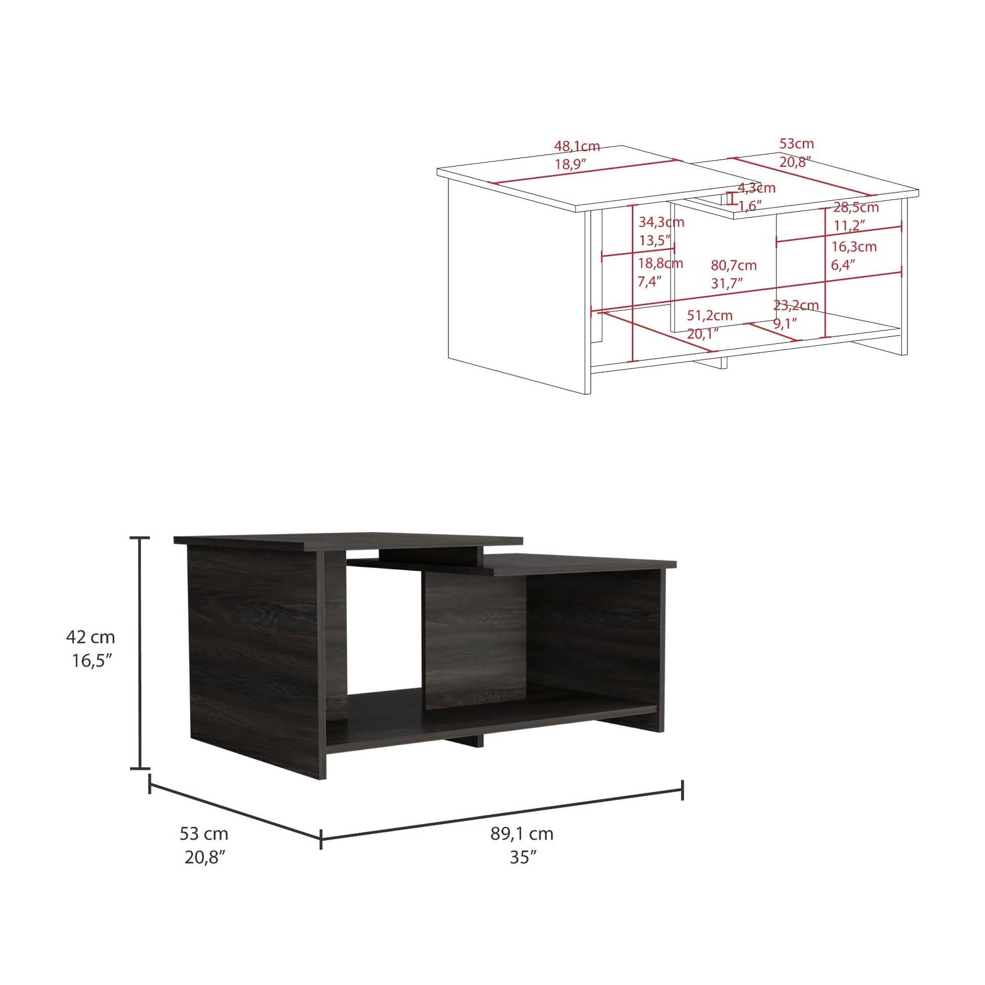 Mesa De Centro Wema Rta Carbon Zf