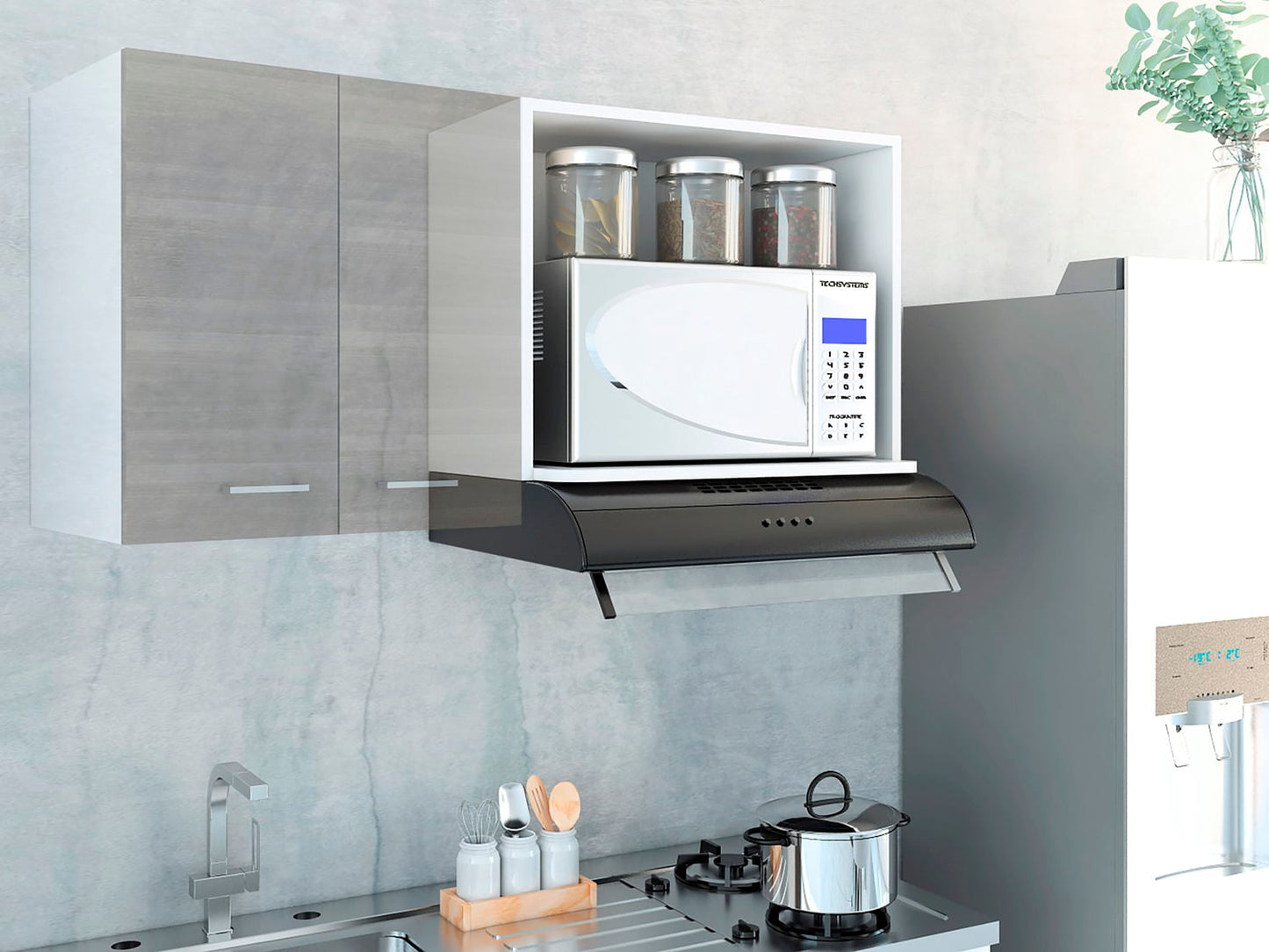 Mueble Camapana Cocina Rossi Rta Blanco