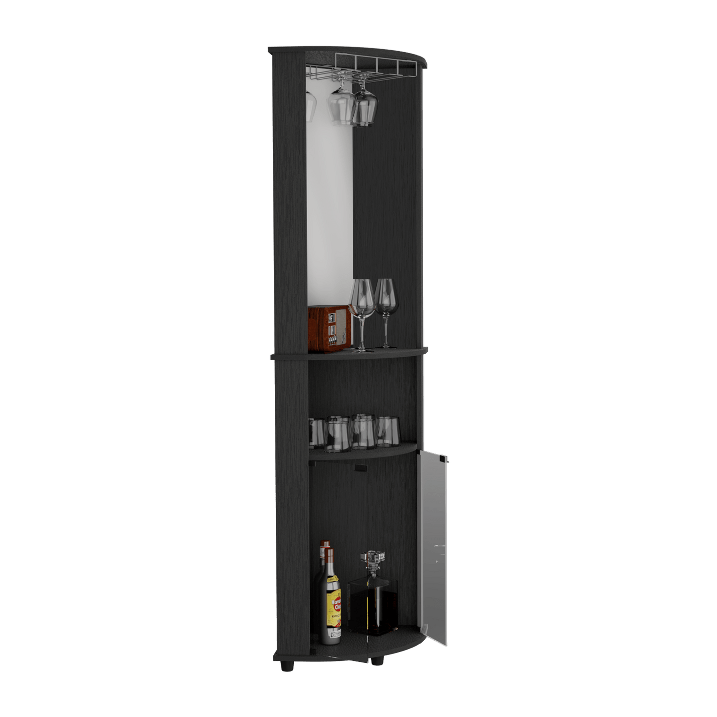 Bar Esquinero Chicago 189 X 45 X 45 Rta Wengue