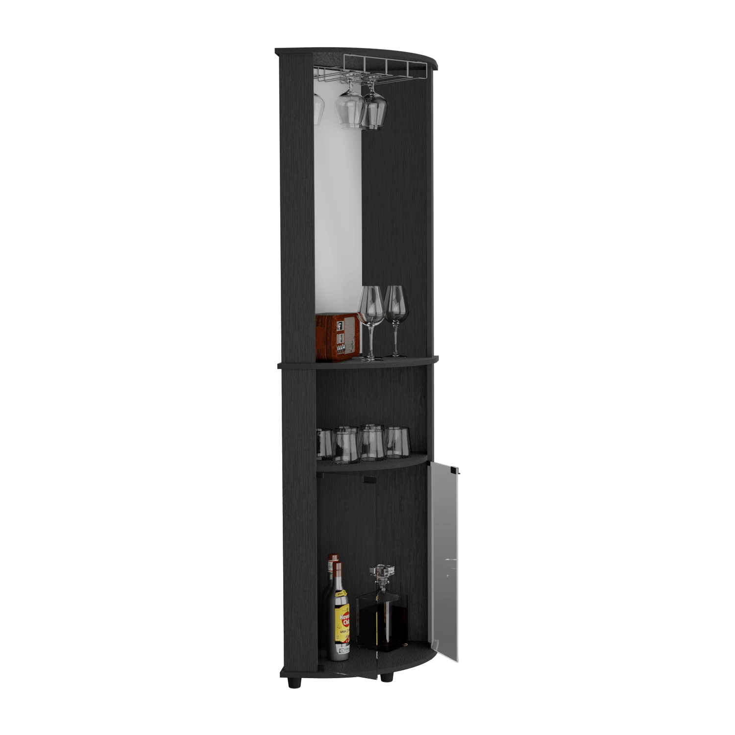 Bar Esquinero Chicago 189 X 45 X 45 Rta Wengue
