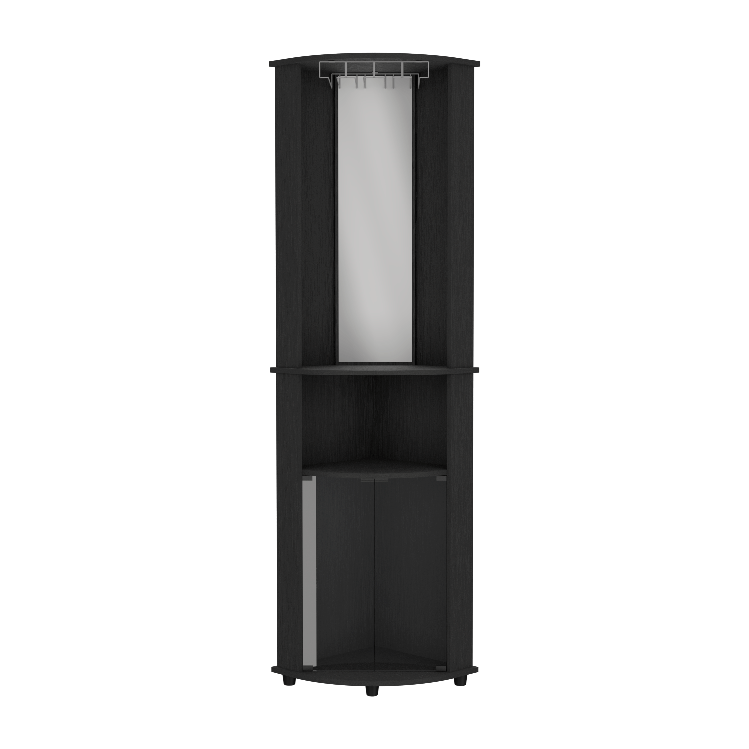 Bar Esquinero Chicago 189 X 45 X 45 Rta Wengue