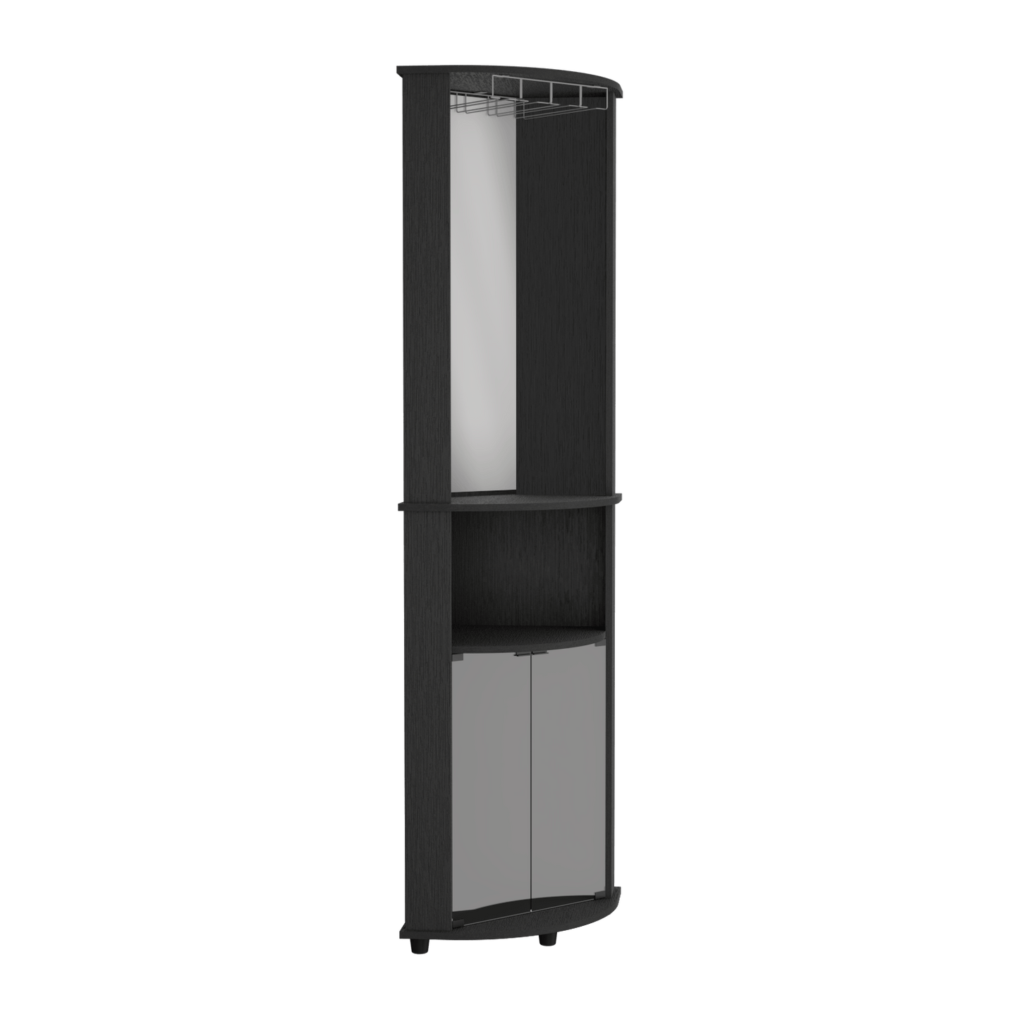 Bar Esquinero Chicago 189 X 45 X 45 Rta Wengue