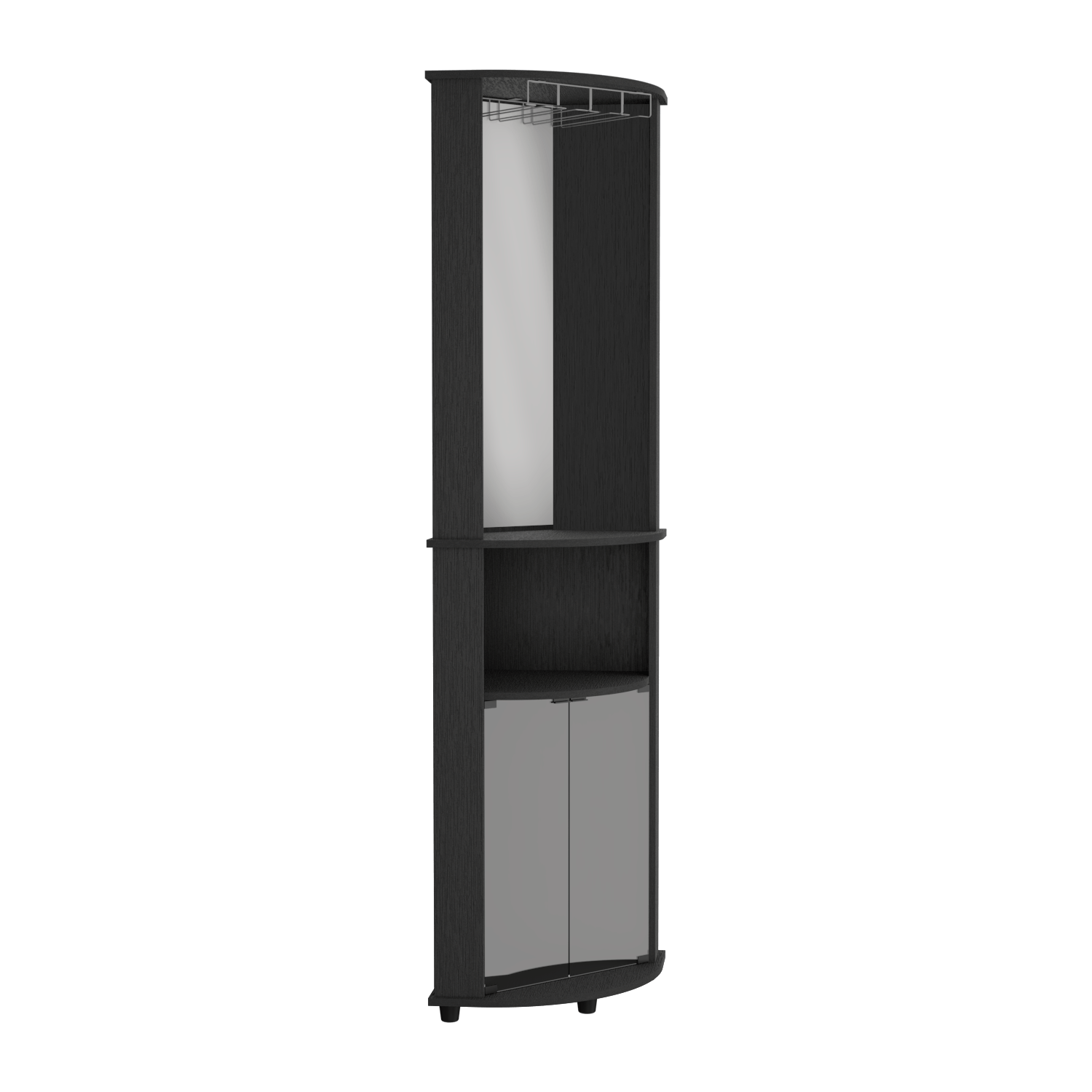 Bar Esquinero Chicago 189 X 45 X 45 Rta Wengue