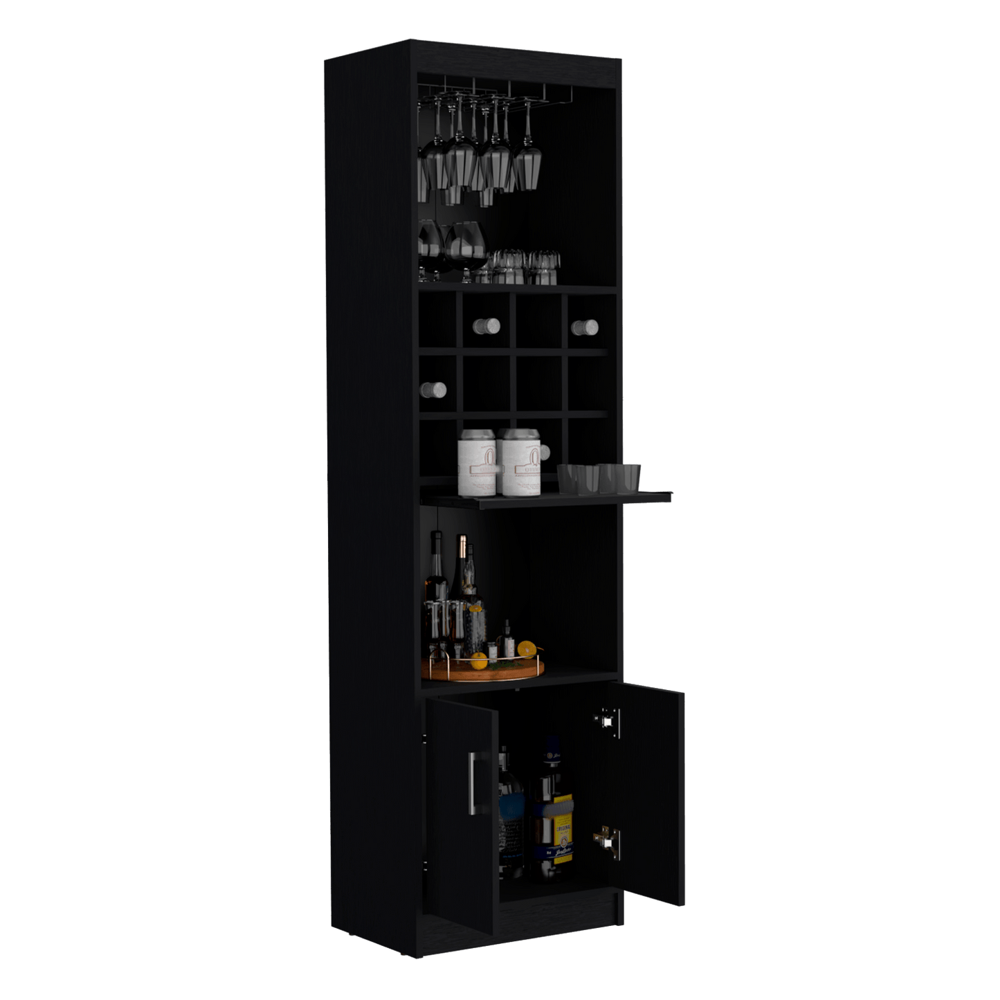 Mueble Bar Kevil 180X51X34 Rta Wengue Zf