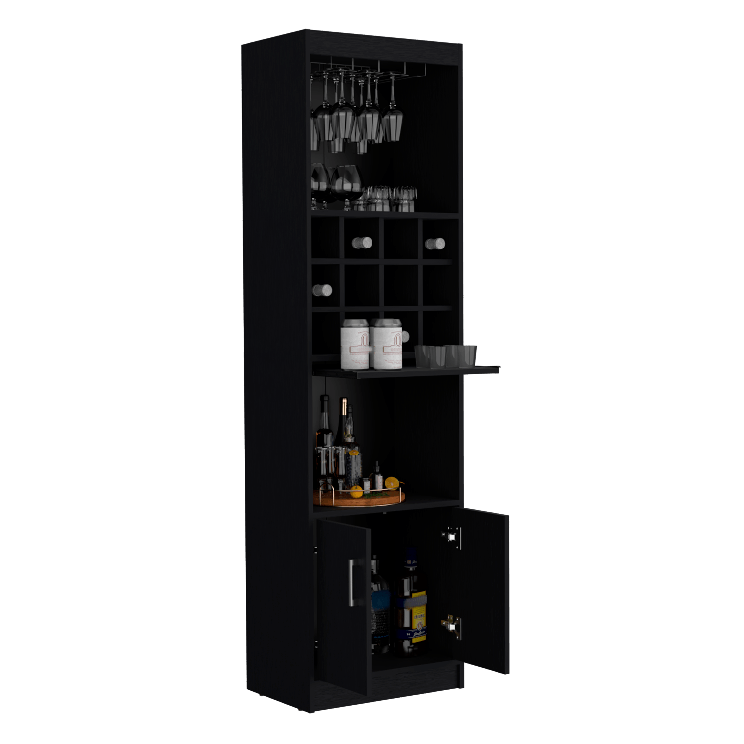 Mueble Bar Kevil 180X51X34 Rta Wengue Zf