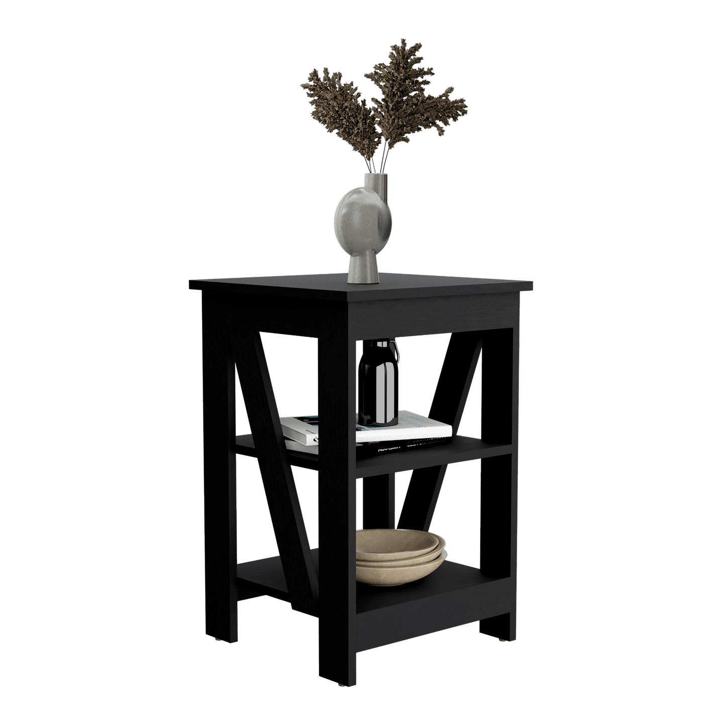Mesa Auxiliar Taylor 60X40X40 Rta Wengue Zf
