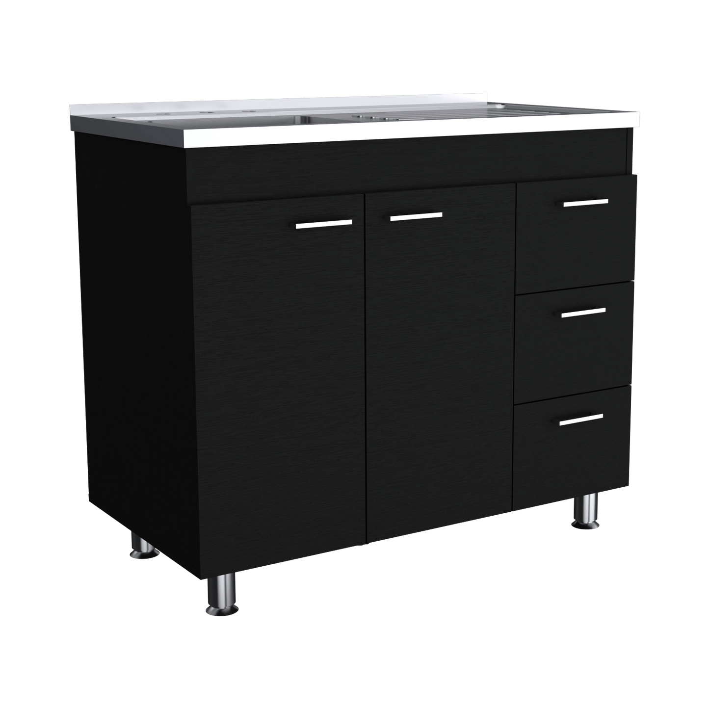 Mueble Inferiro Cocina 100 Ferreti Rta Wengue Zf