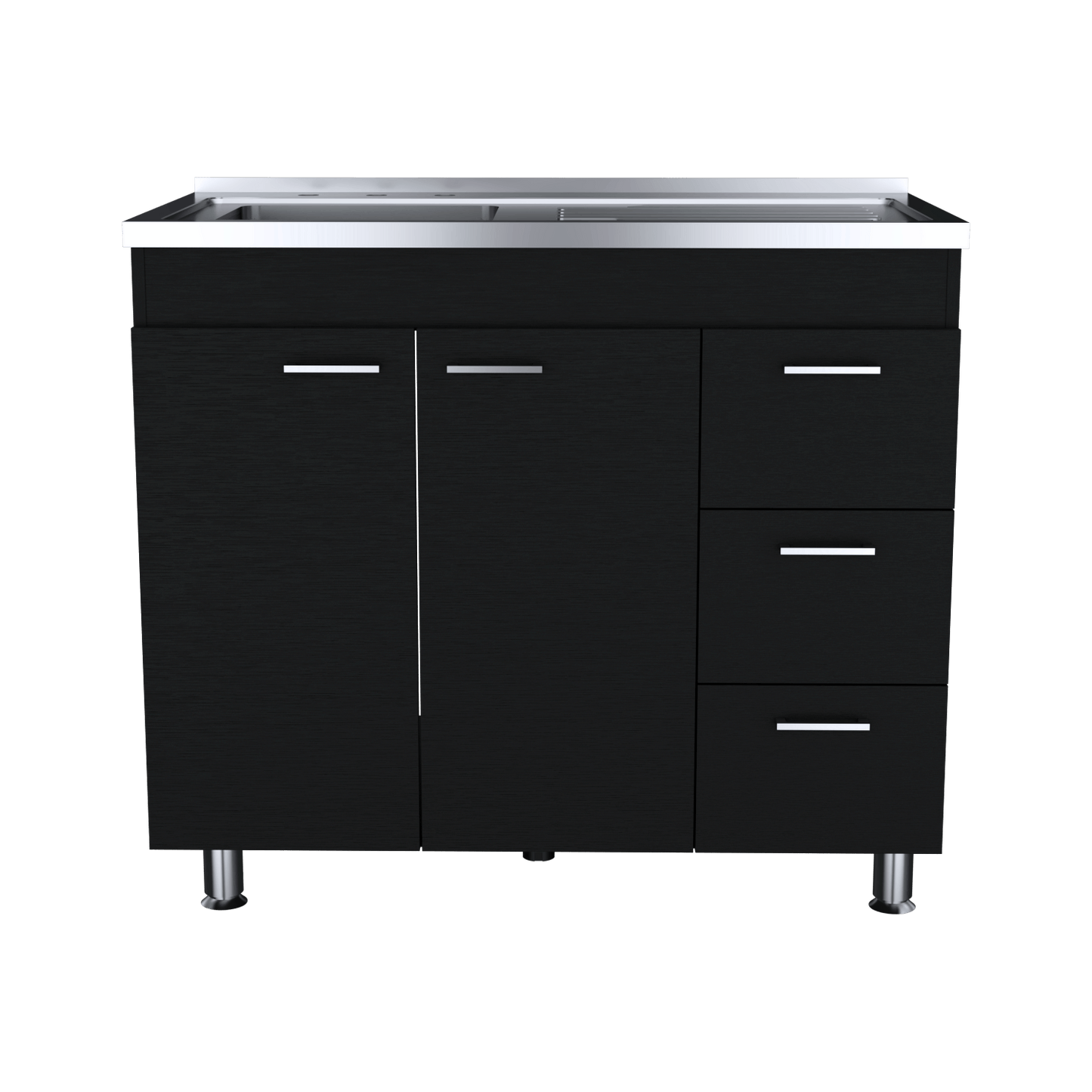 Mueble Inferiro Cocina 100 Ferreti Rta Wengue Zf