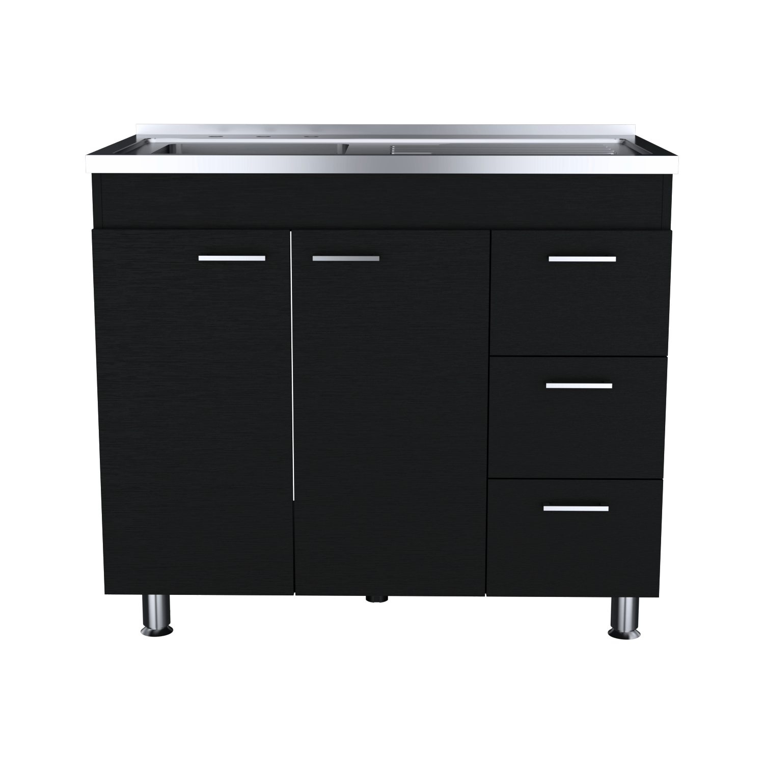 Mueble Inferiro Cocina 100 Ferreti Rta Wengue Zf