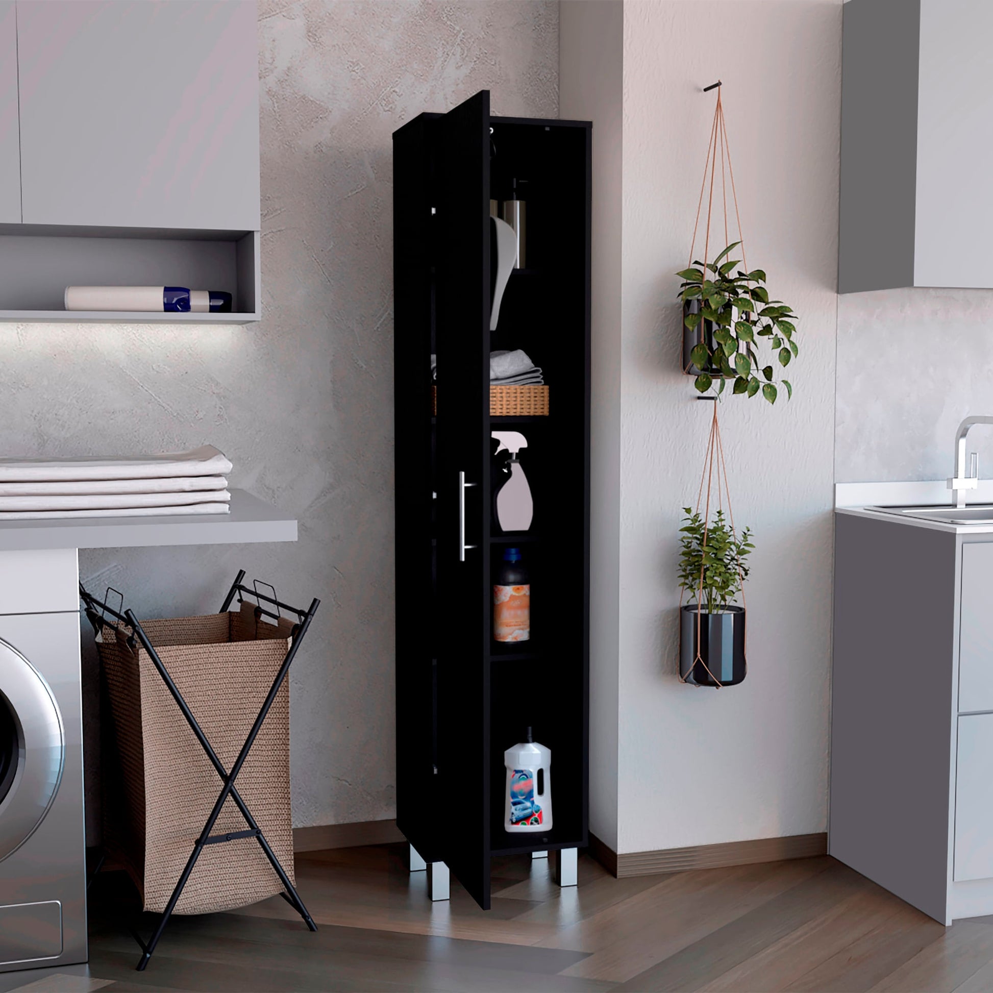 Mueble De Aseo Laska 180X40X30 Rta Wengue Zf