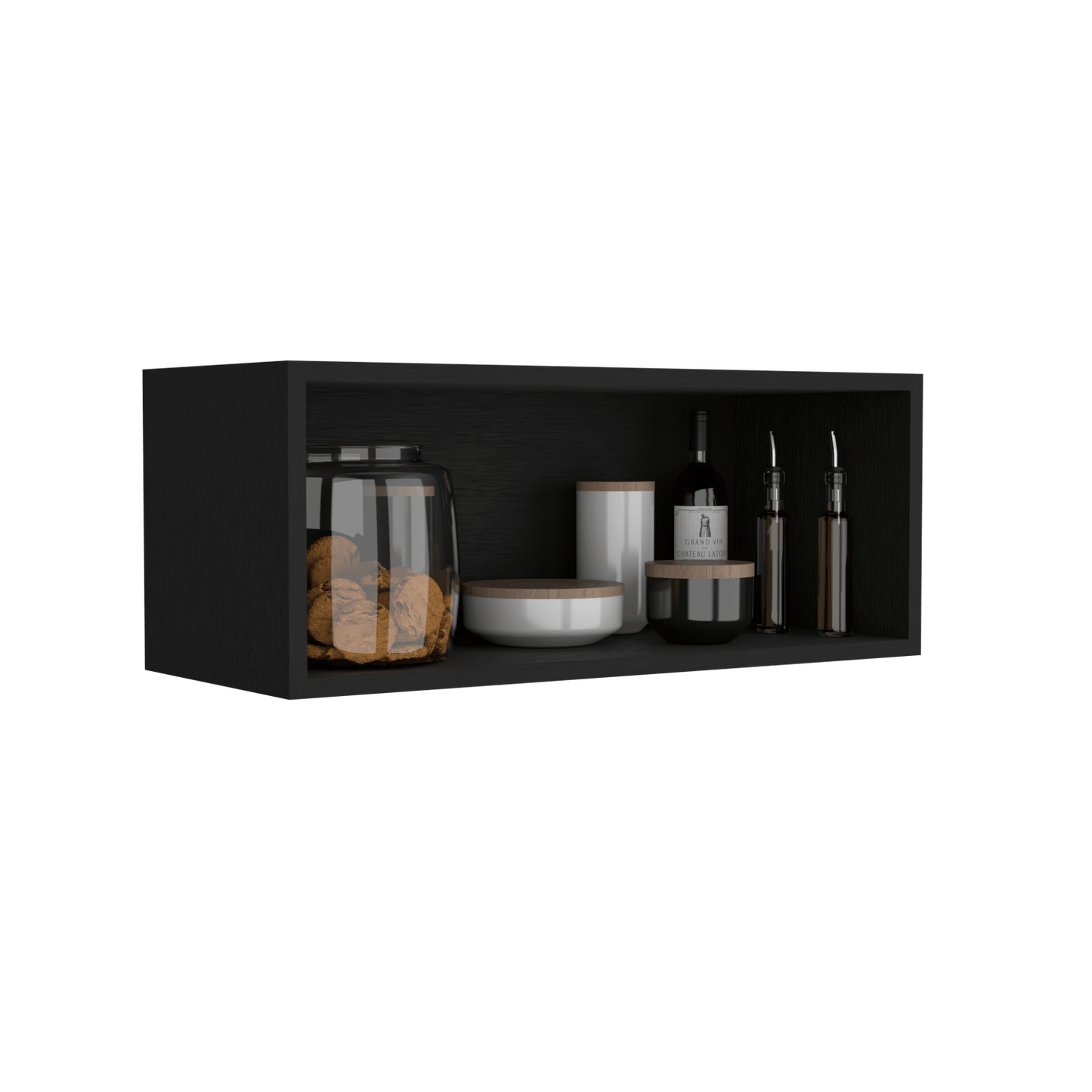 Gabinete Sencillo Pared 30X76X30 Rta Wengue Zf