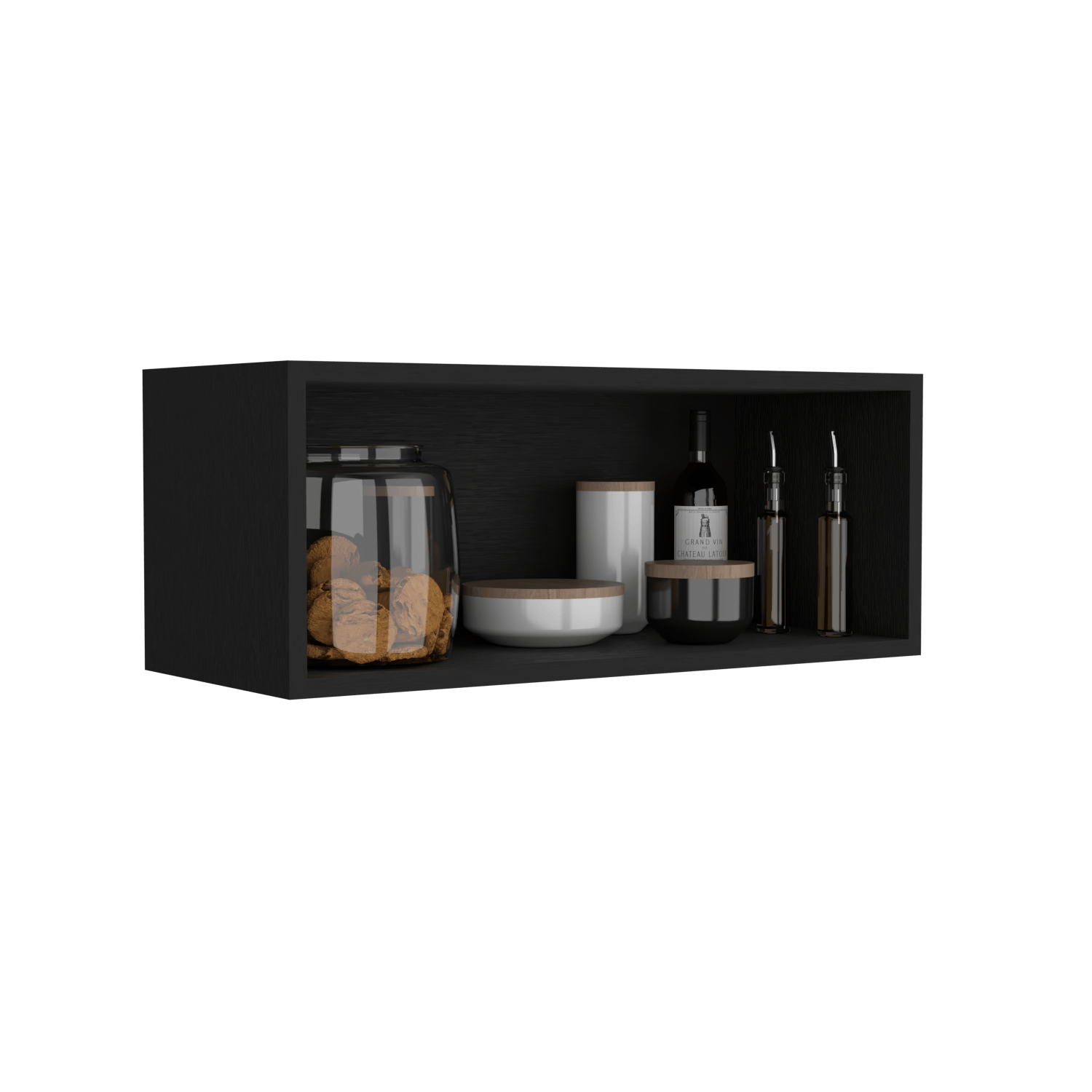 Gabinete Sencillo Pared 30X76X30 Rta Wengue Zf