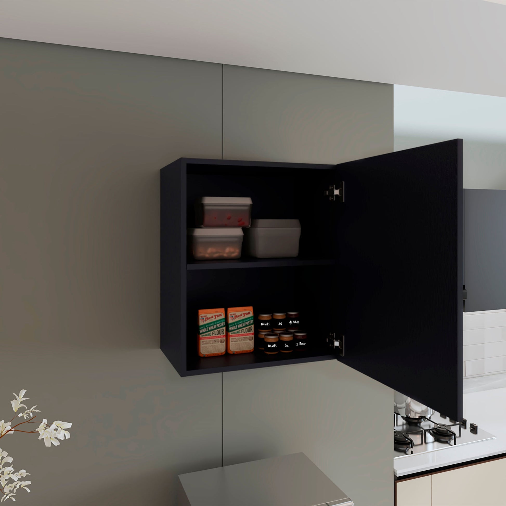 Mueble Aereo Puerta Derecha Manchester Rta Wengue Zf