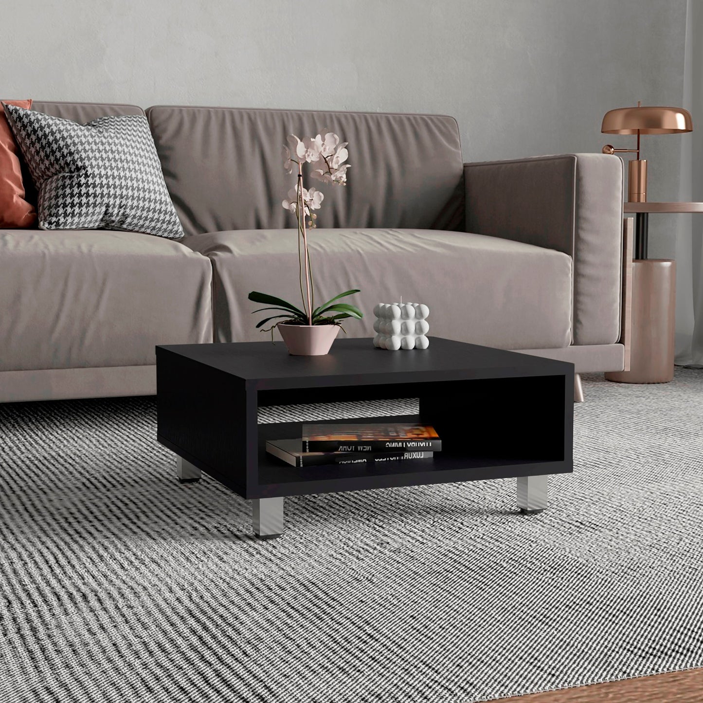 Mesa De Centro Eclipse 26X60X60 Rta Wengue Zf