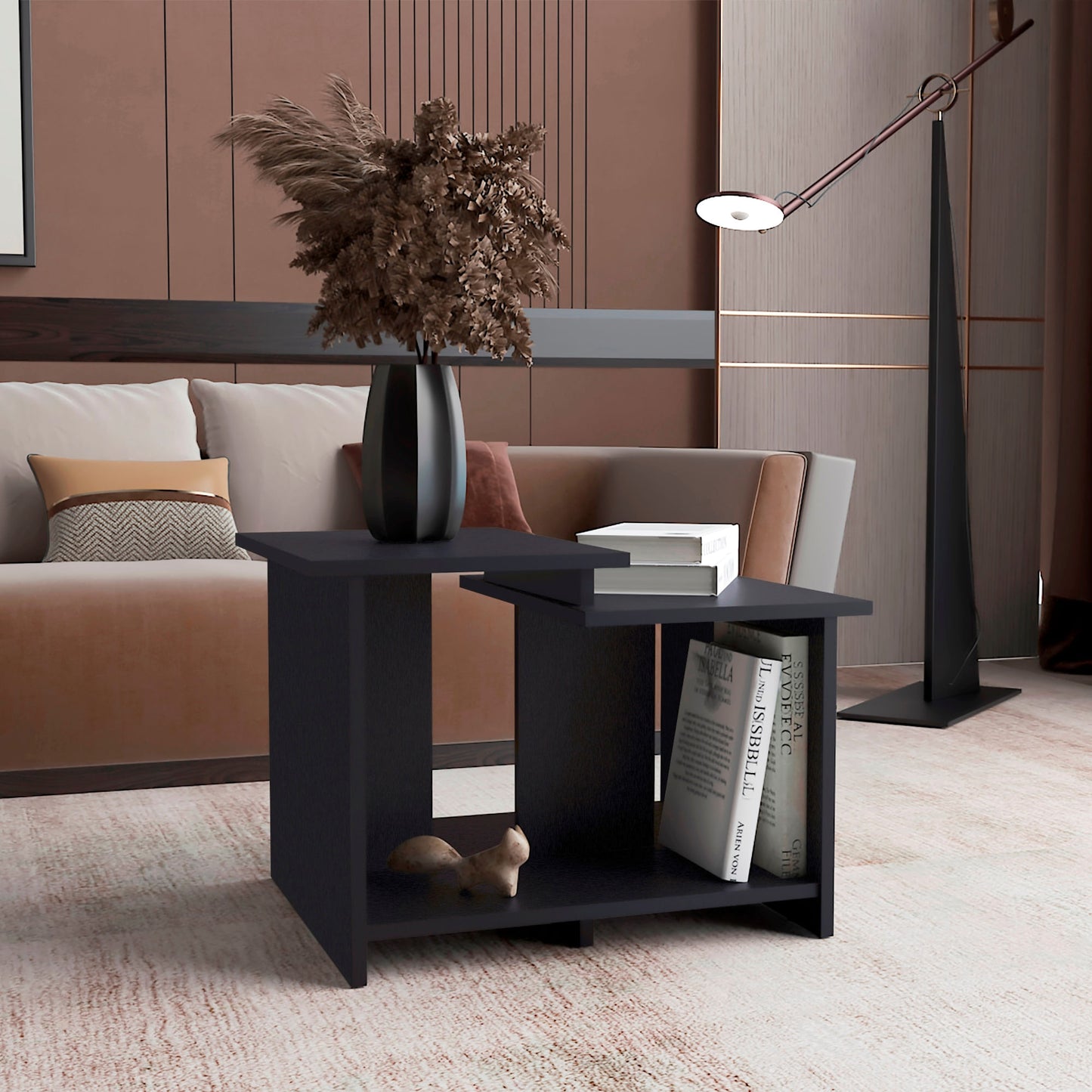 Mesa De Centro Wema 3 Eco 42X60X45 Rta Wengue