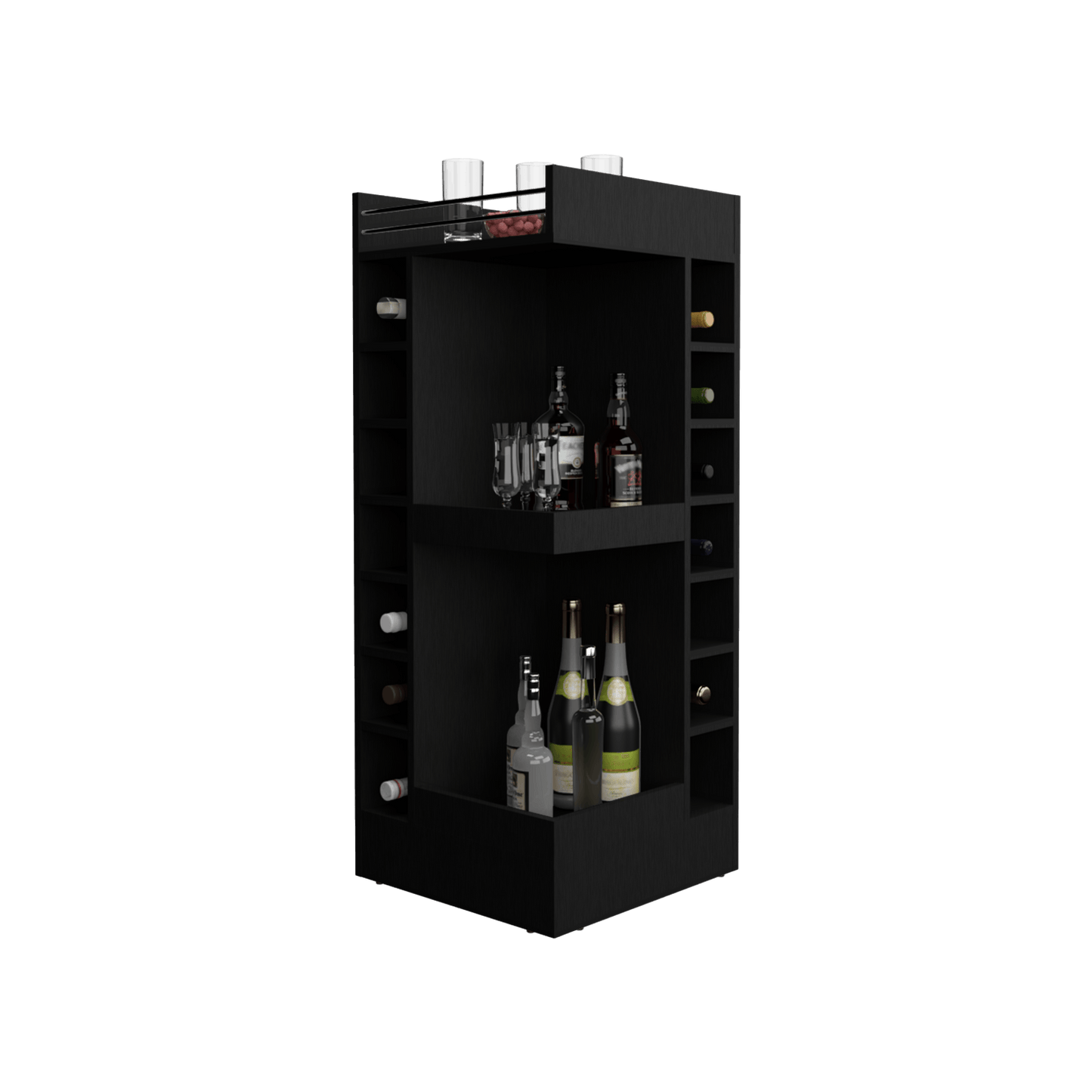 Bar Bajo Esquinero Lyman 111X46X46 Rta Wengue
