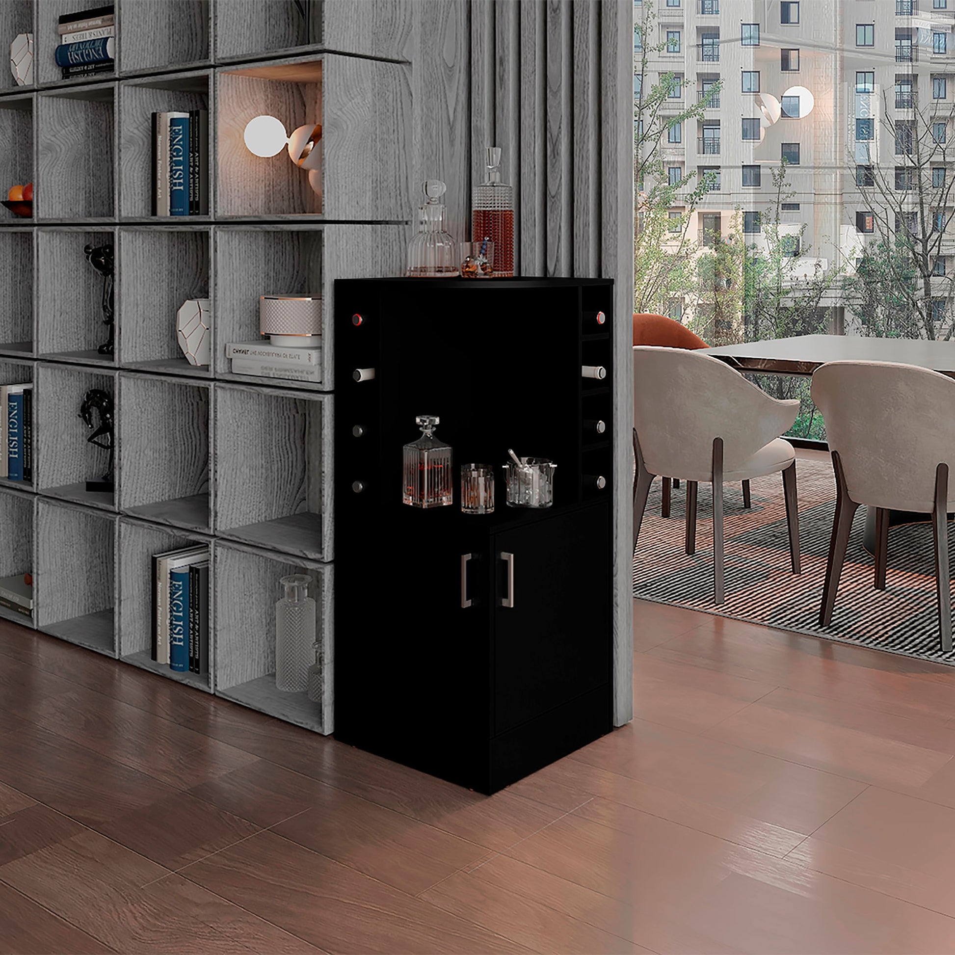 Bar Bajo Esquinero Jakes 108X46X46 Rta Wengue Zf