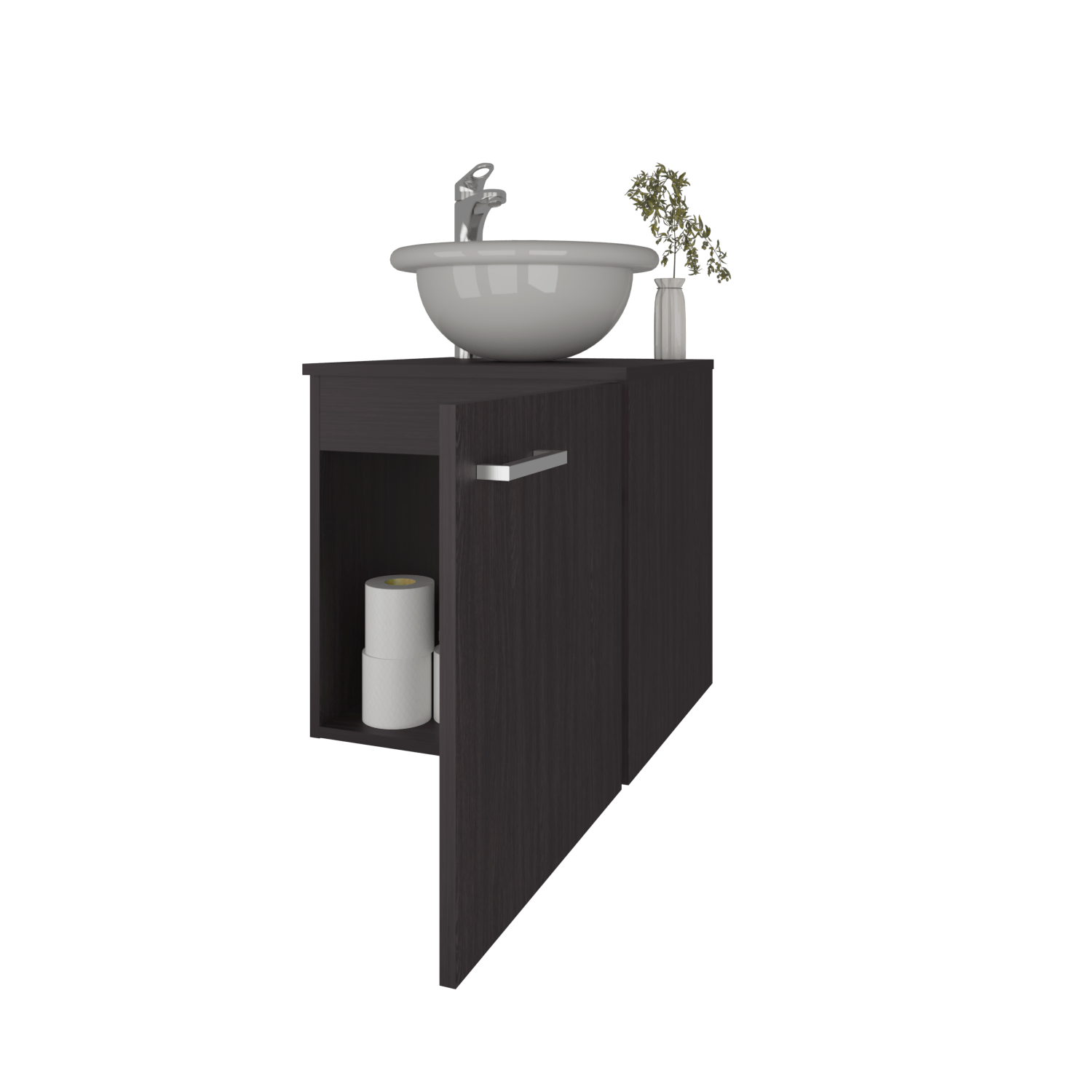 Mueble De Baño Clyde 50X 45X44,5 Rta Wengue Zf