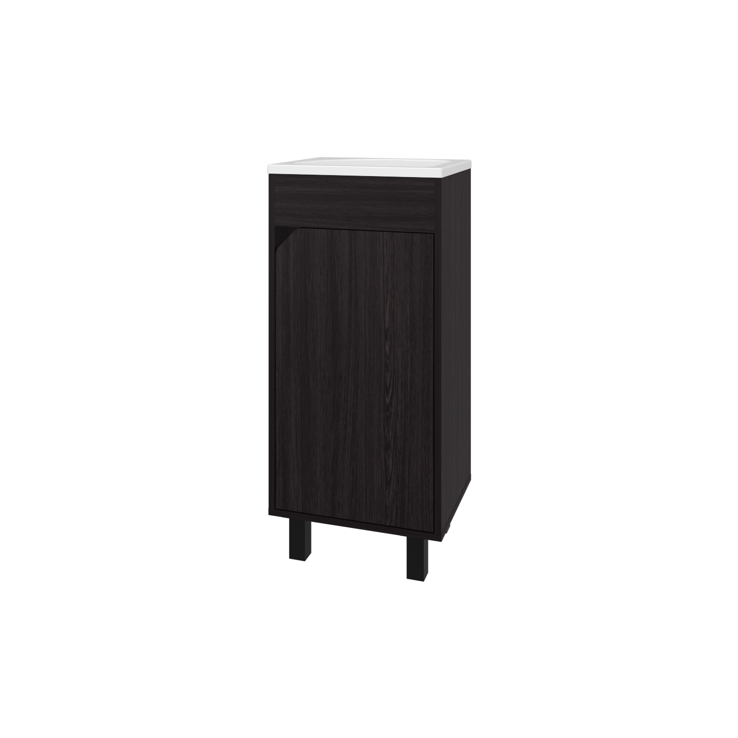 Mueble De Baño A Piso Bethel 40 86X39,6X34,5 Rta Wengue Zf