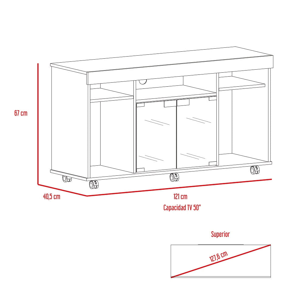 Mesa Para Tv Vermon Wengue