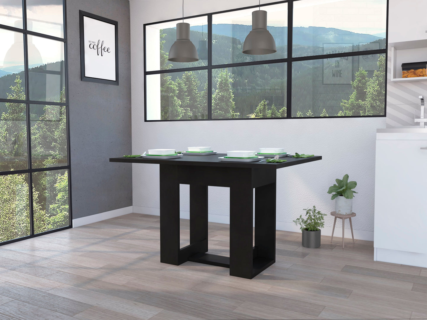 Mesa Comedor 120 Volterra Rta Wengue