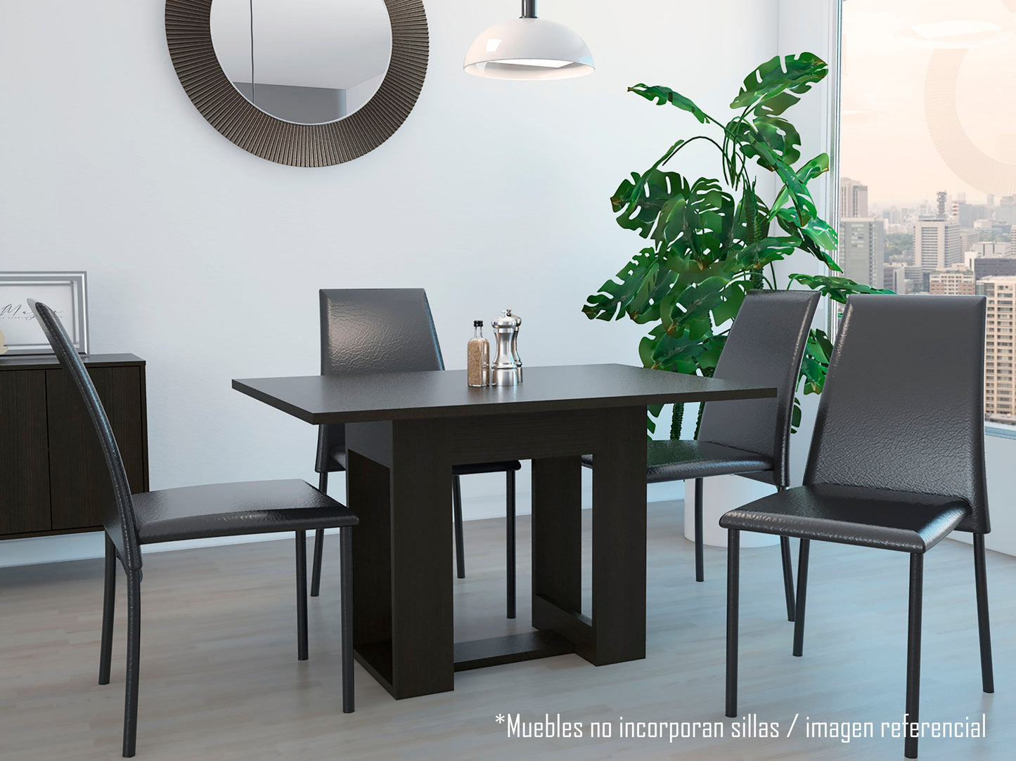 Mesa Comedor 120 Volterra Rta Wengue