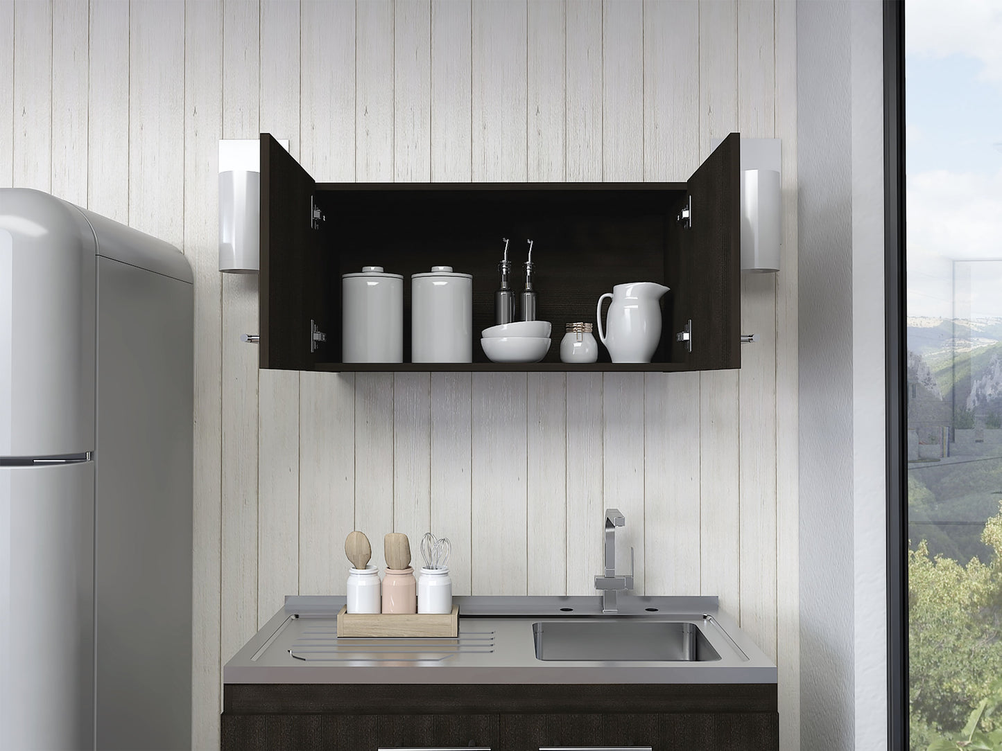 Mueble Sobre Campana Manchester Rta Wengue