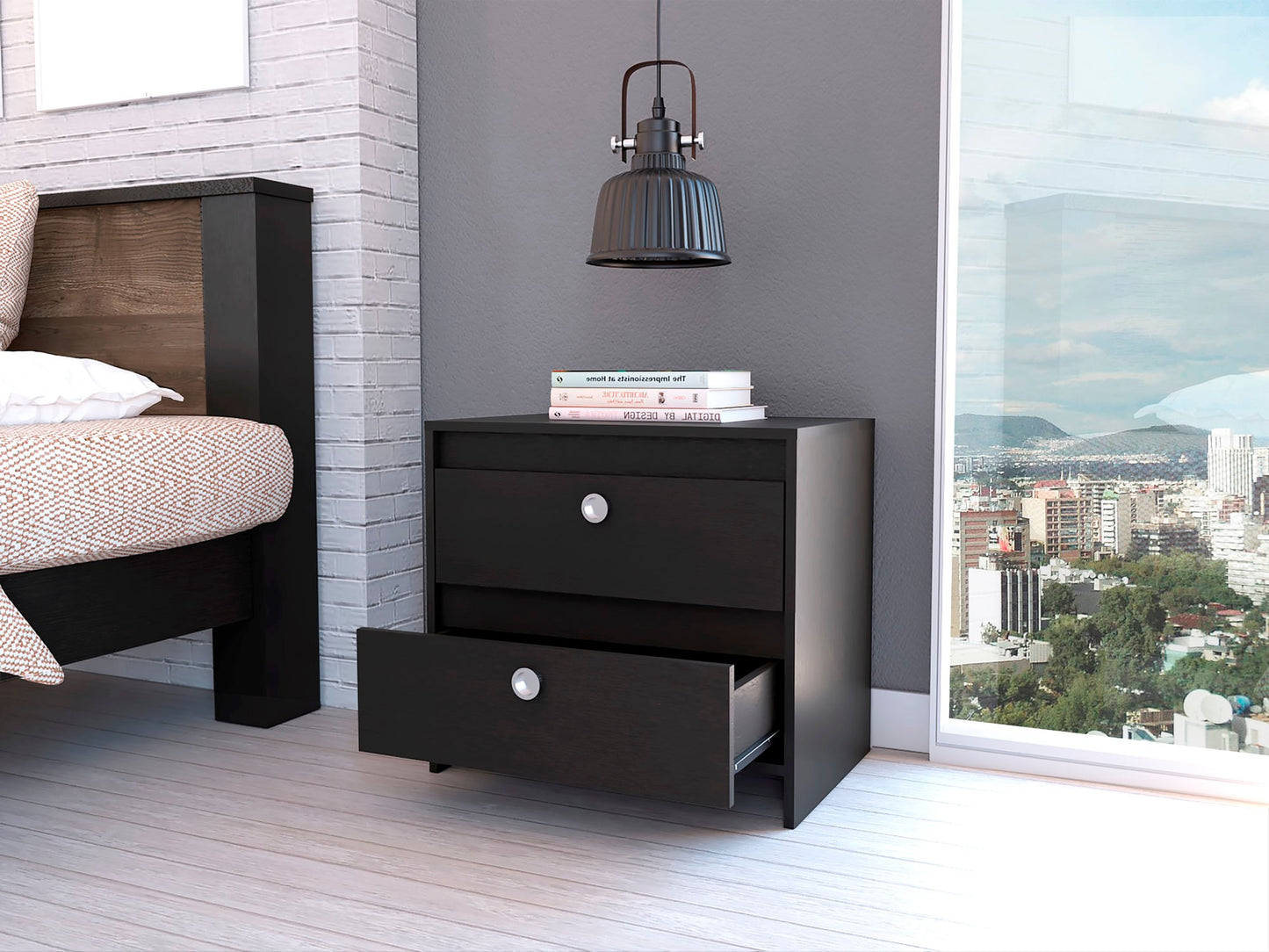 Mesa De Noche Idaly Rta Wengue