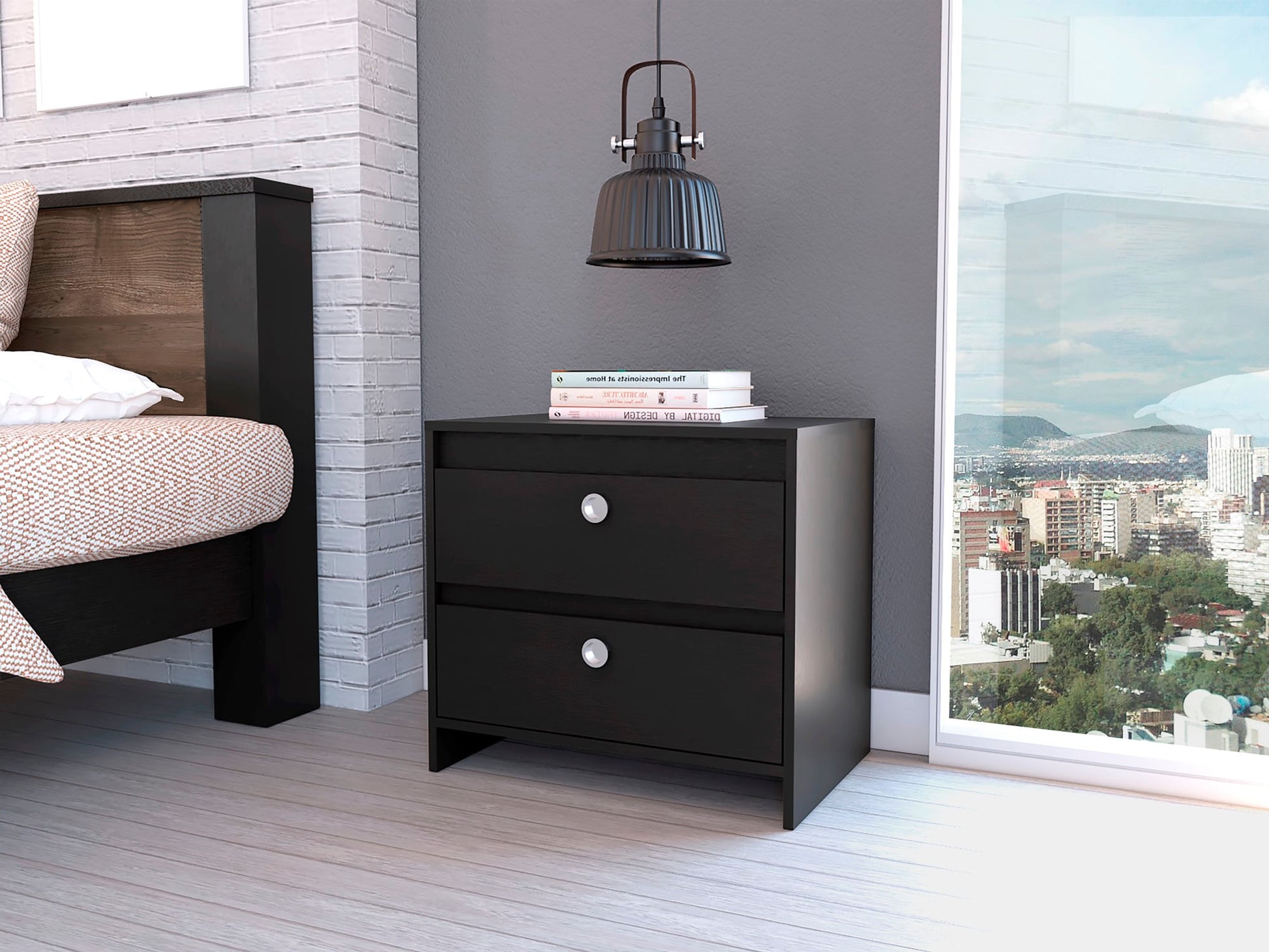 Mesa De Noche Idaly Rta Wengue