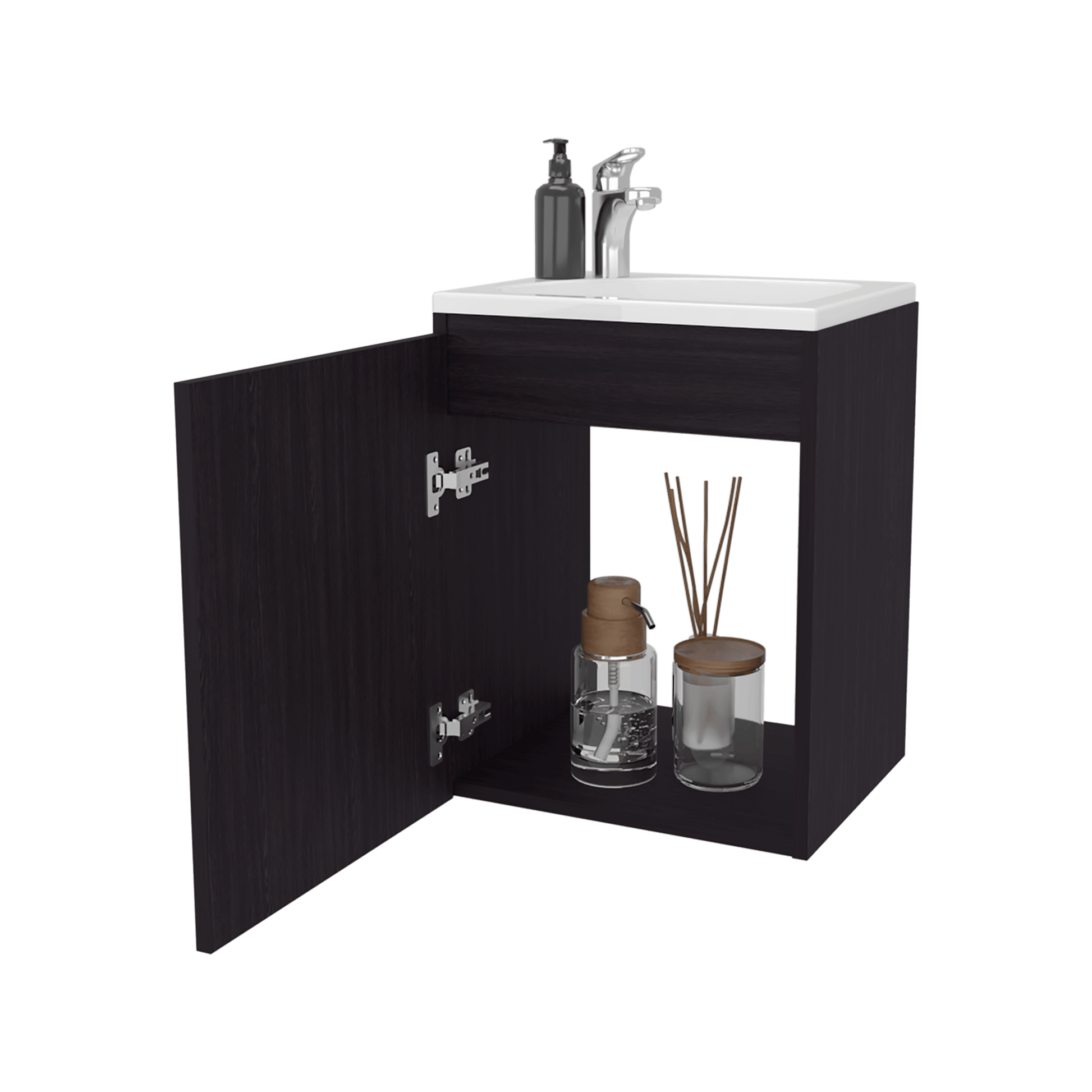 Mueble De Baño Saju 30X50X39 Rta Wengue Zf