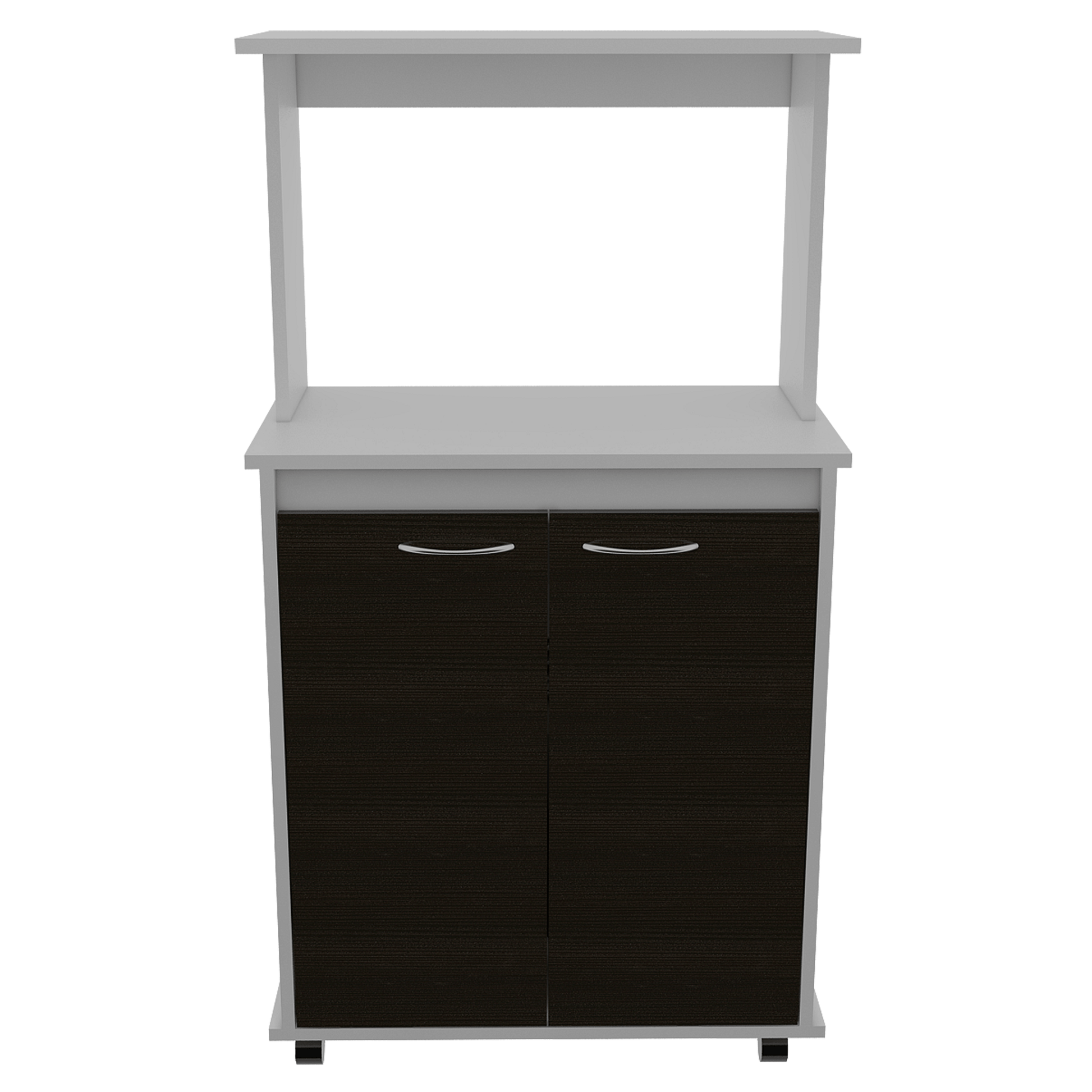 Mueble Microondas Bajo Italia Rta Blanco + Wengue