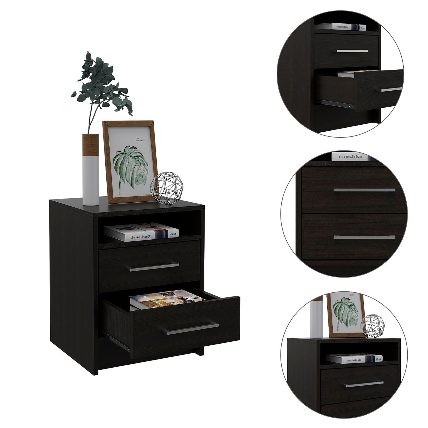 Mesa De Noche Eter Rta Wengue