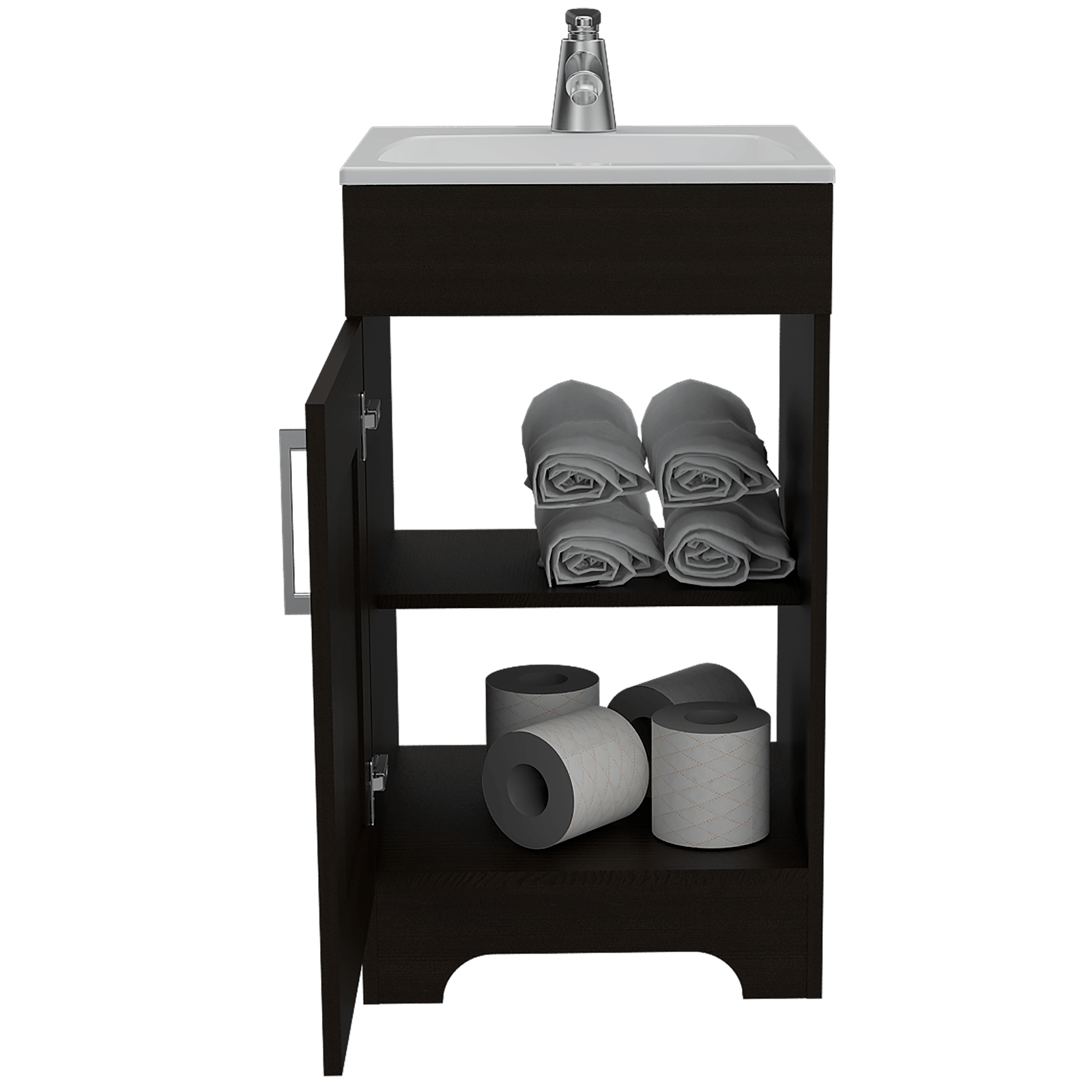 Mueble Lavamanos Barcelona 2 Rta Wengue N/A
