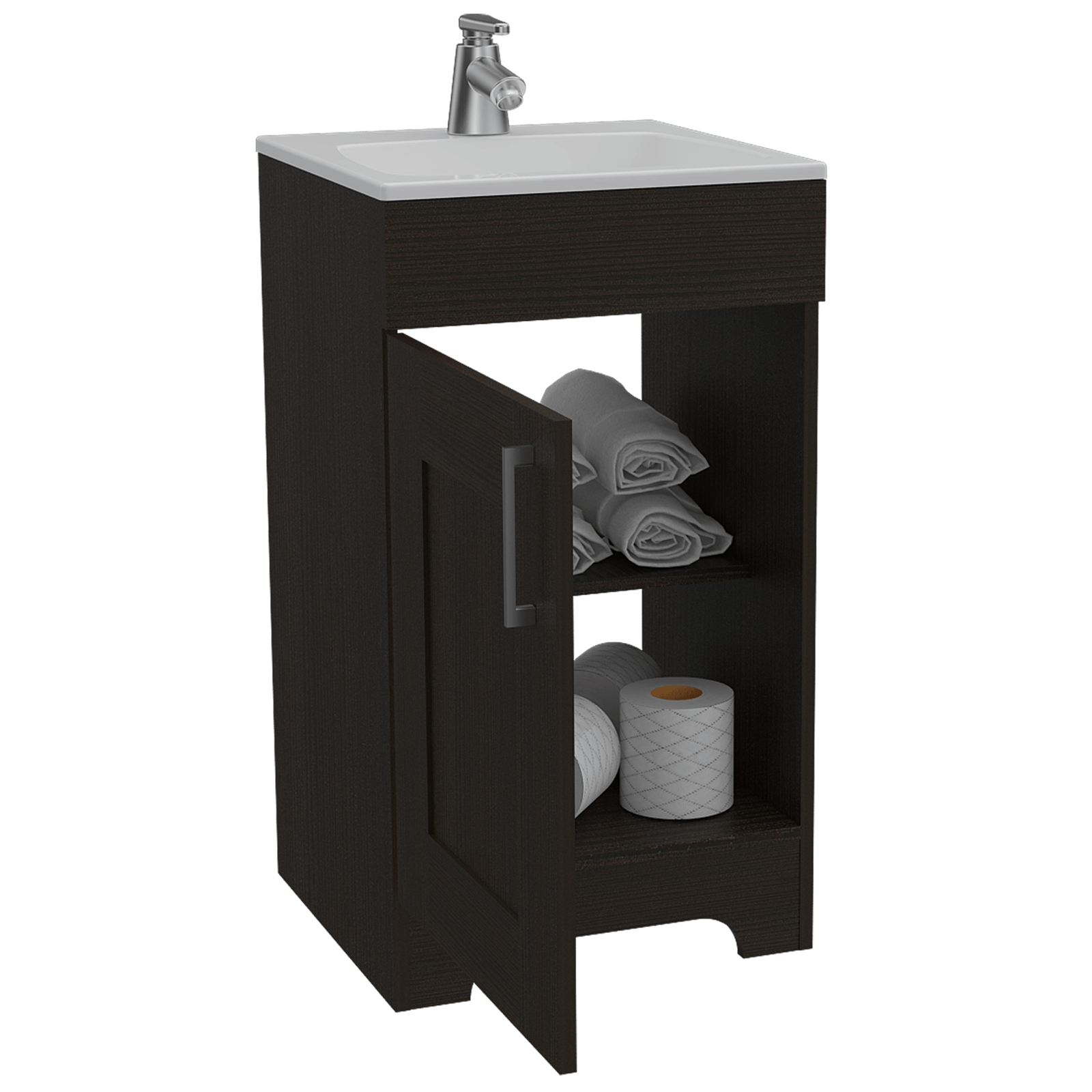 Mueble Lavamanos Barcelona 2 Rta Wengue N/A