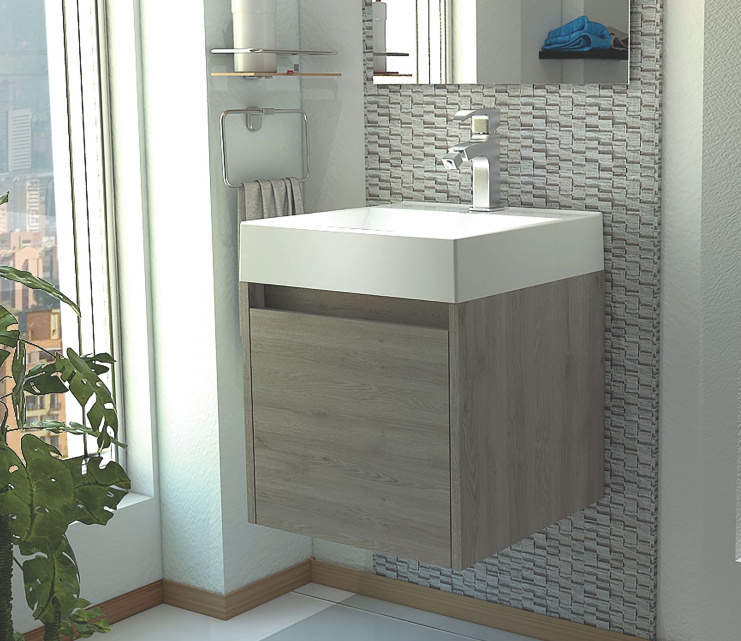 Mueble Lavamanos Fussion 45 Corona Bardolino