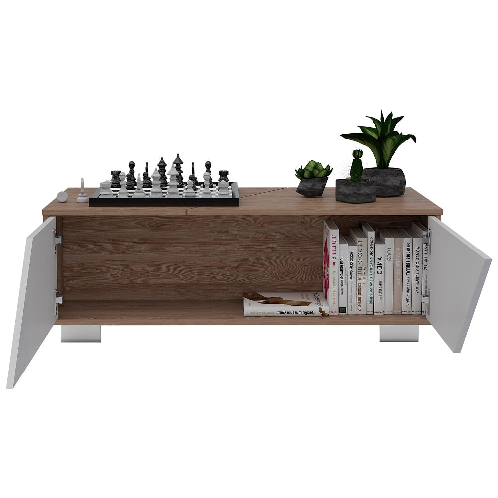 Mesa De Centro Fraktal Blanco+Miel