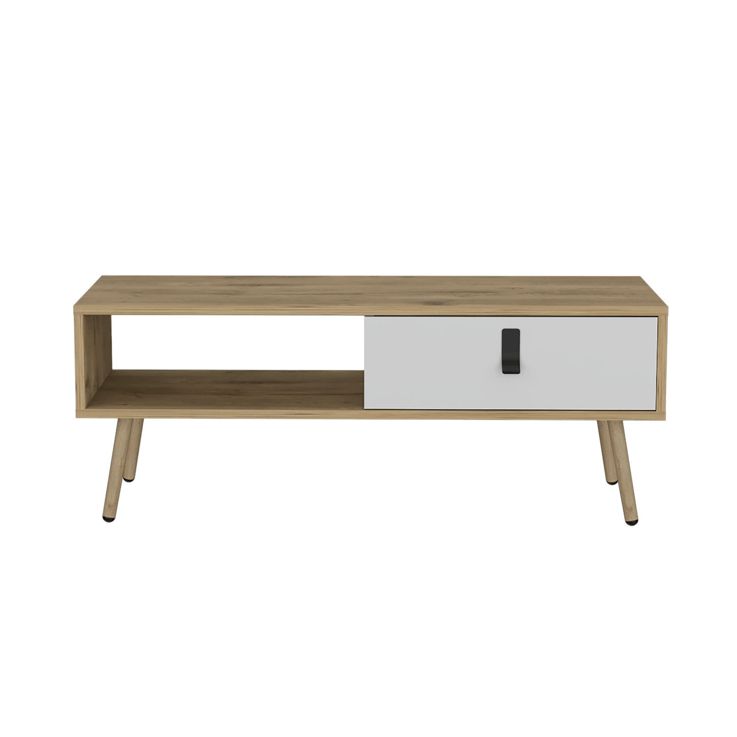 Mesa De Centro Huna 104 X 40 Rta Macadamia Blanco