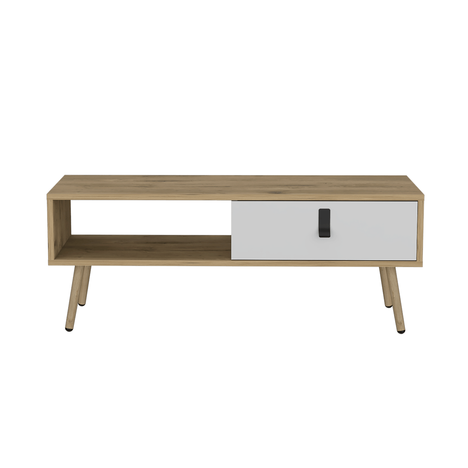 Mesa De Centro Huna 104 X 40 Rta Macadamia Blanco