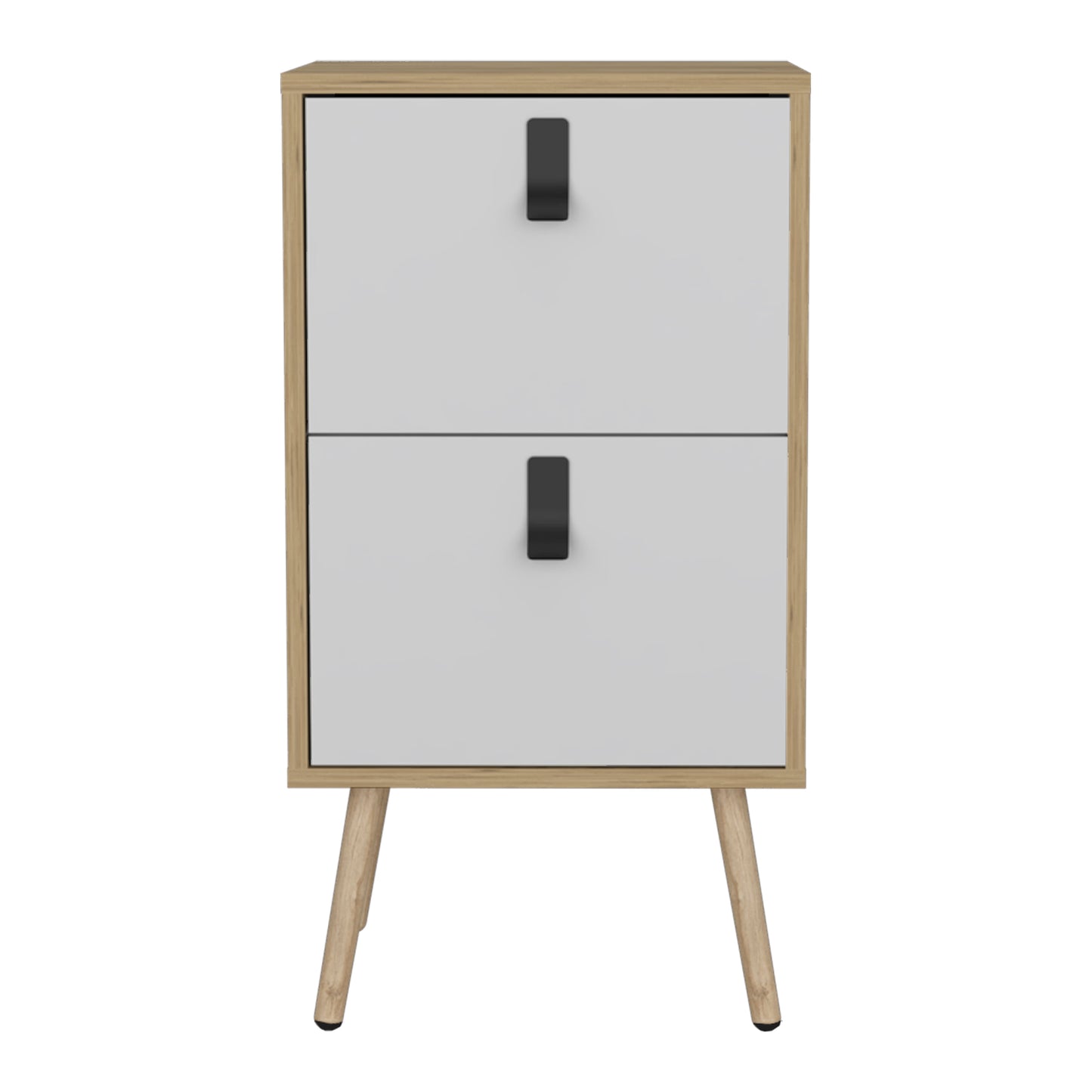 Mesa De Noche 2 Cajon Huna Rta Blanco Macadamia
