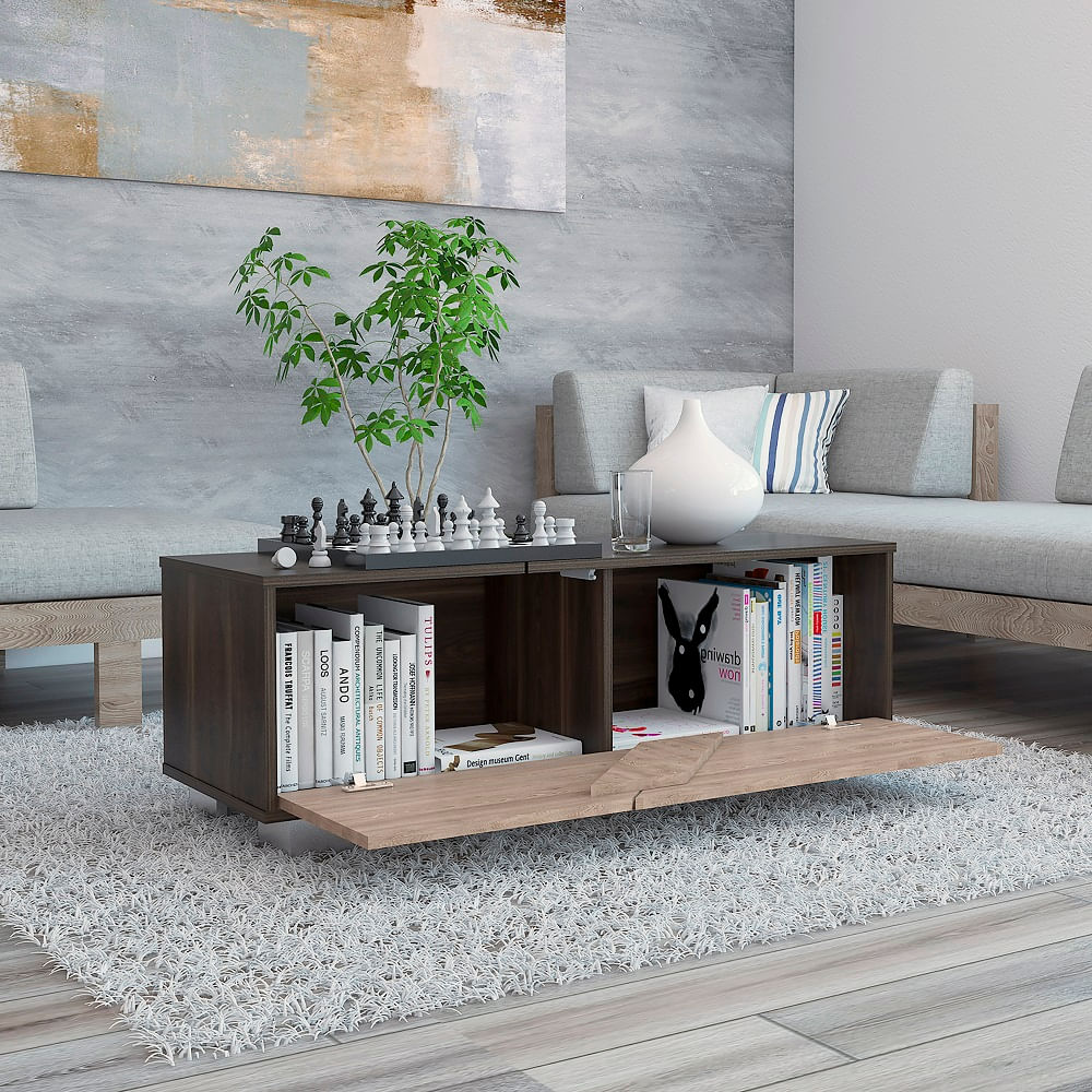 Mesa De Centro Fraktal Nogal+Miel