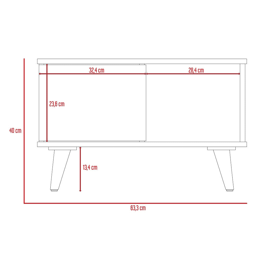 Mesa De Centro Salem Miel+Plomo