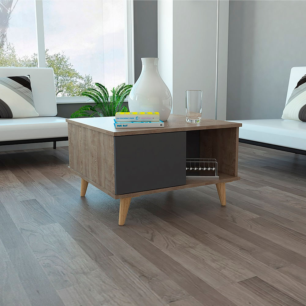 Mesa De Centro Salem Miel+Plomo