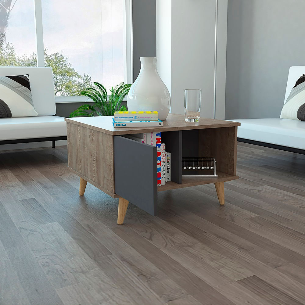 Mesa De Centro Salem Miel+Plomo