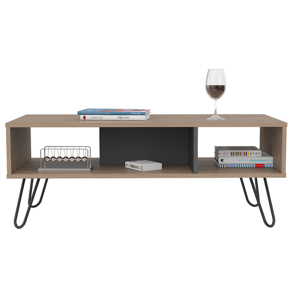 Mesa De Centro Vassek Miel+Plomo N/A