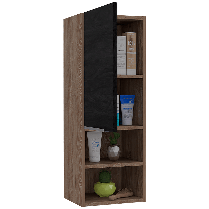 Mueble Auxiliar De Baño Mila Sombra+Miel
