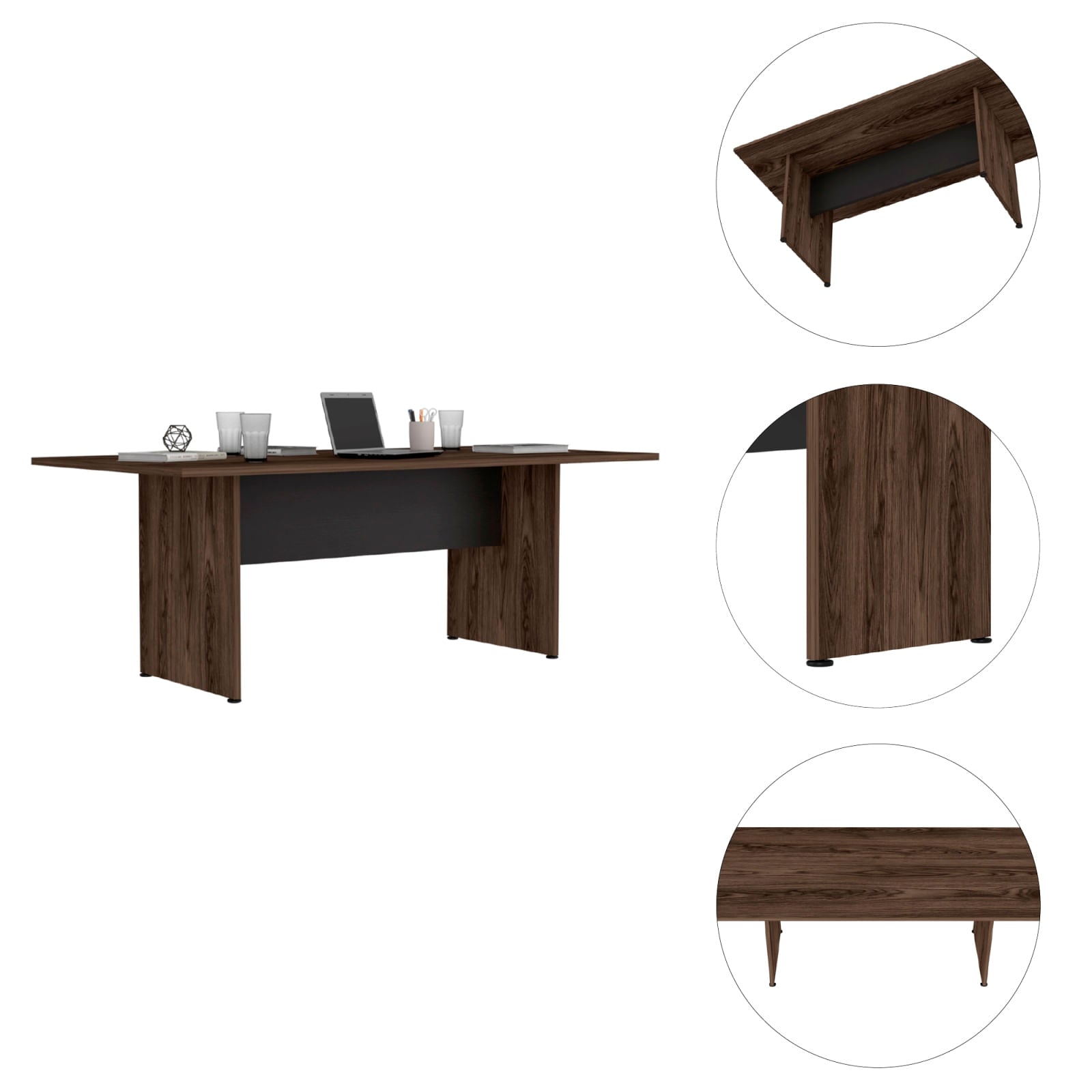 Mesa De Reunion Home Office M 200 Rta Wengue Milan