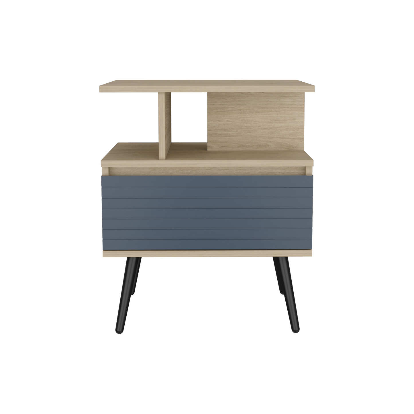 Nochero Nevis 1Cajon 60 X 50  Rovere Azul Navy