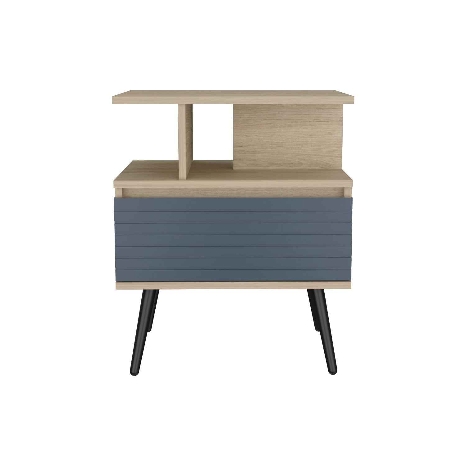 Nochero Nevis 1Cajon 60 X 50  Rovere Azul Navy